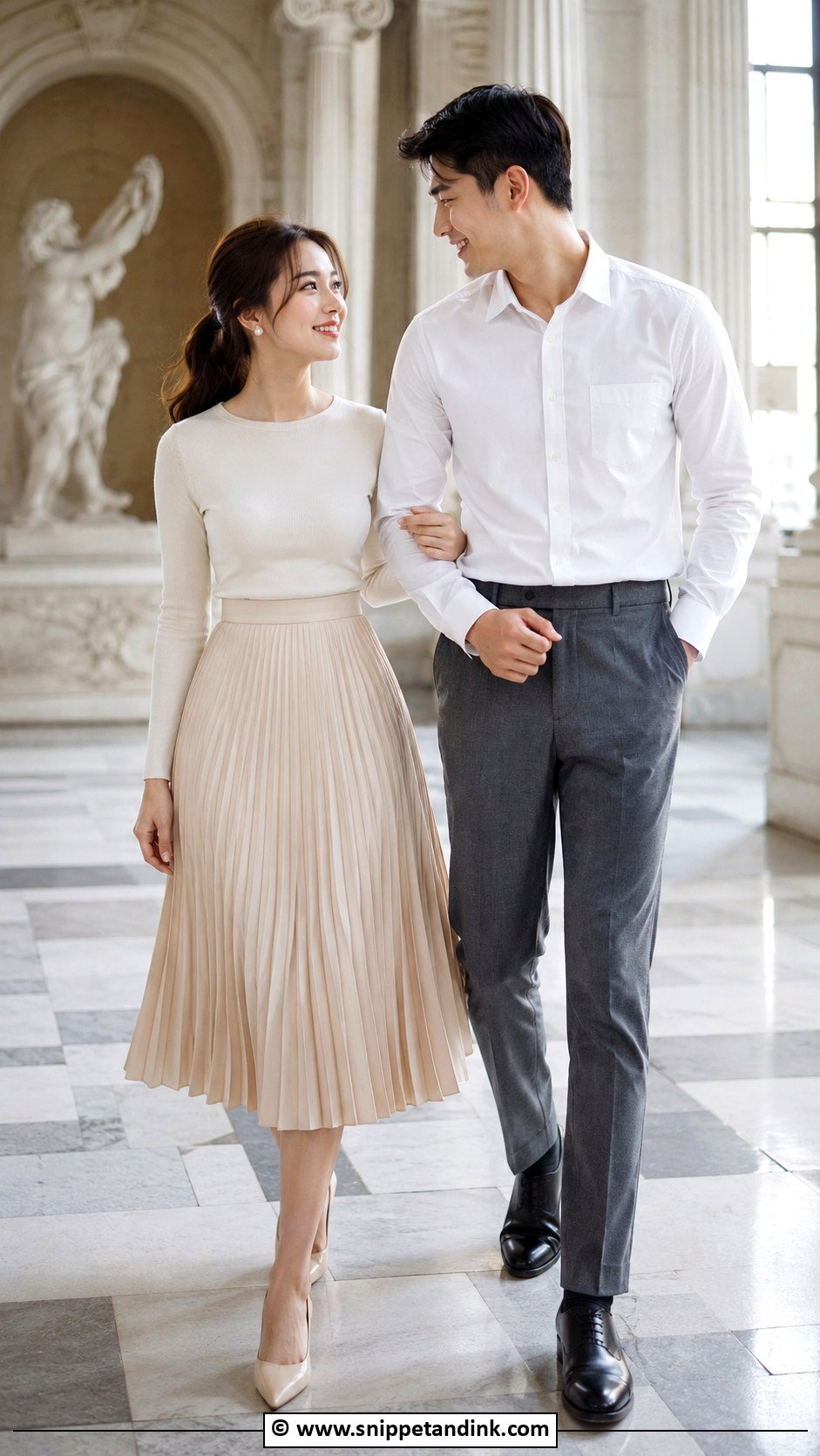 Pleated Skirt Pre Wedding Outfit - Snippet and Ink - 30 Pre Wedding Clothes Idea Ideas