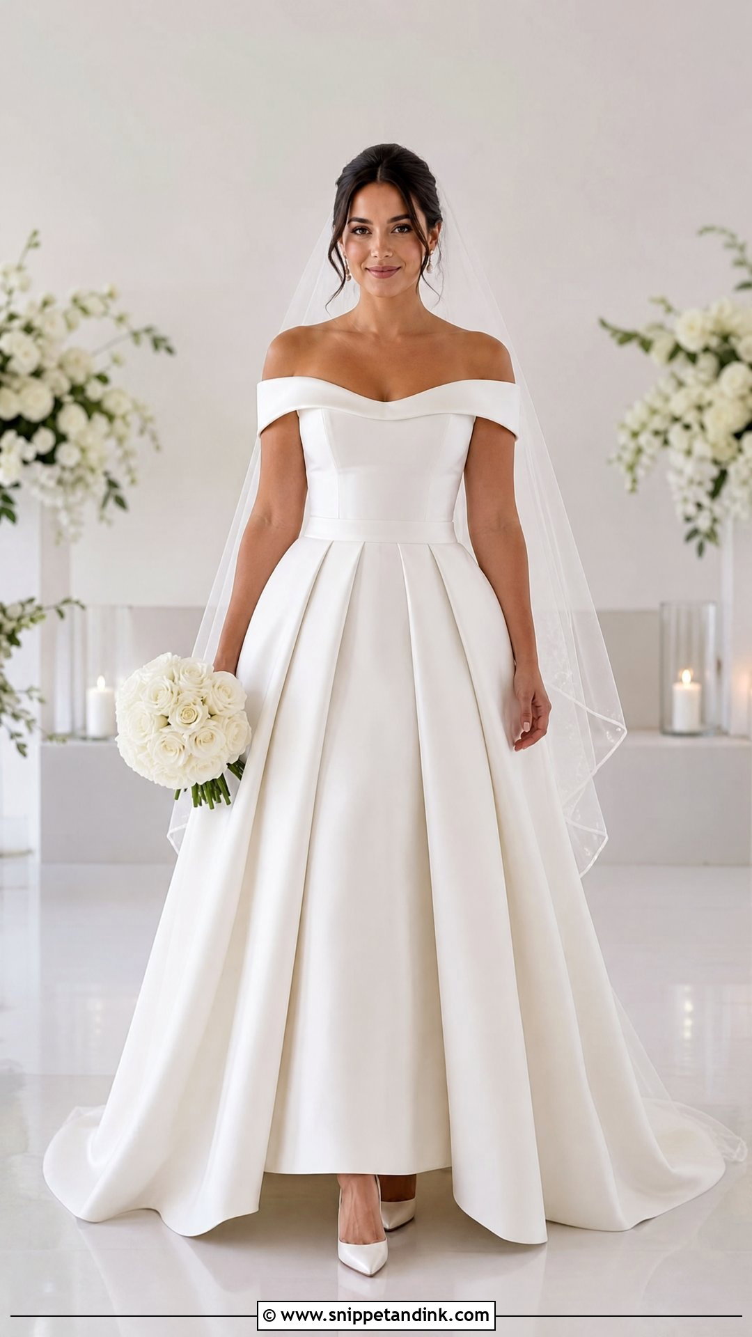 Pleated Skirt Wedding Dress - Snippet and Ink - 20 Wedding Dresses Pear Shape