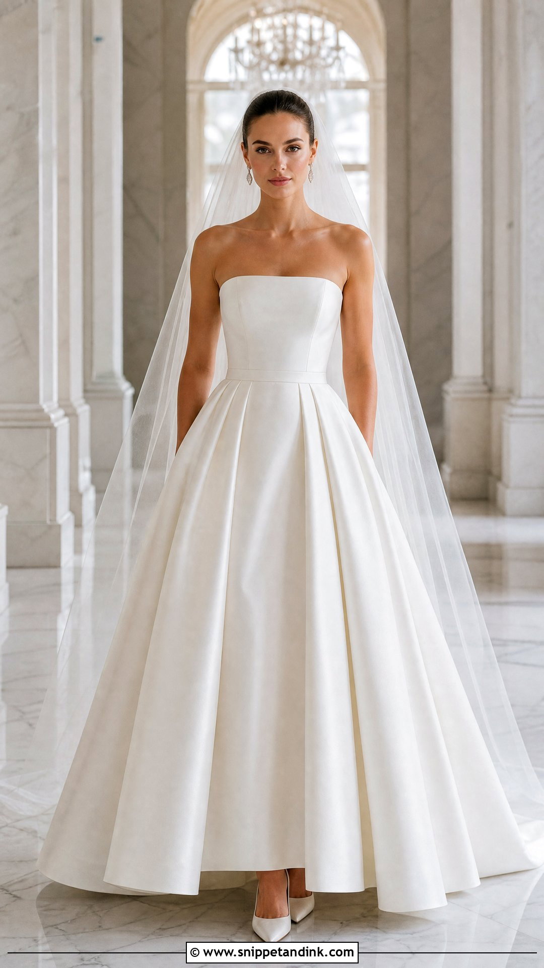Pleated Taffeta Wedding Dress - Snippet and Ink - 25 Taffeta Wedding Dress Ideas