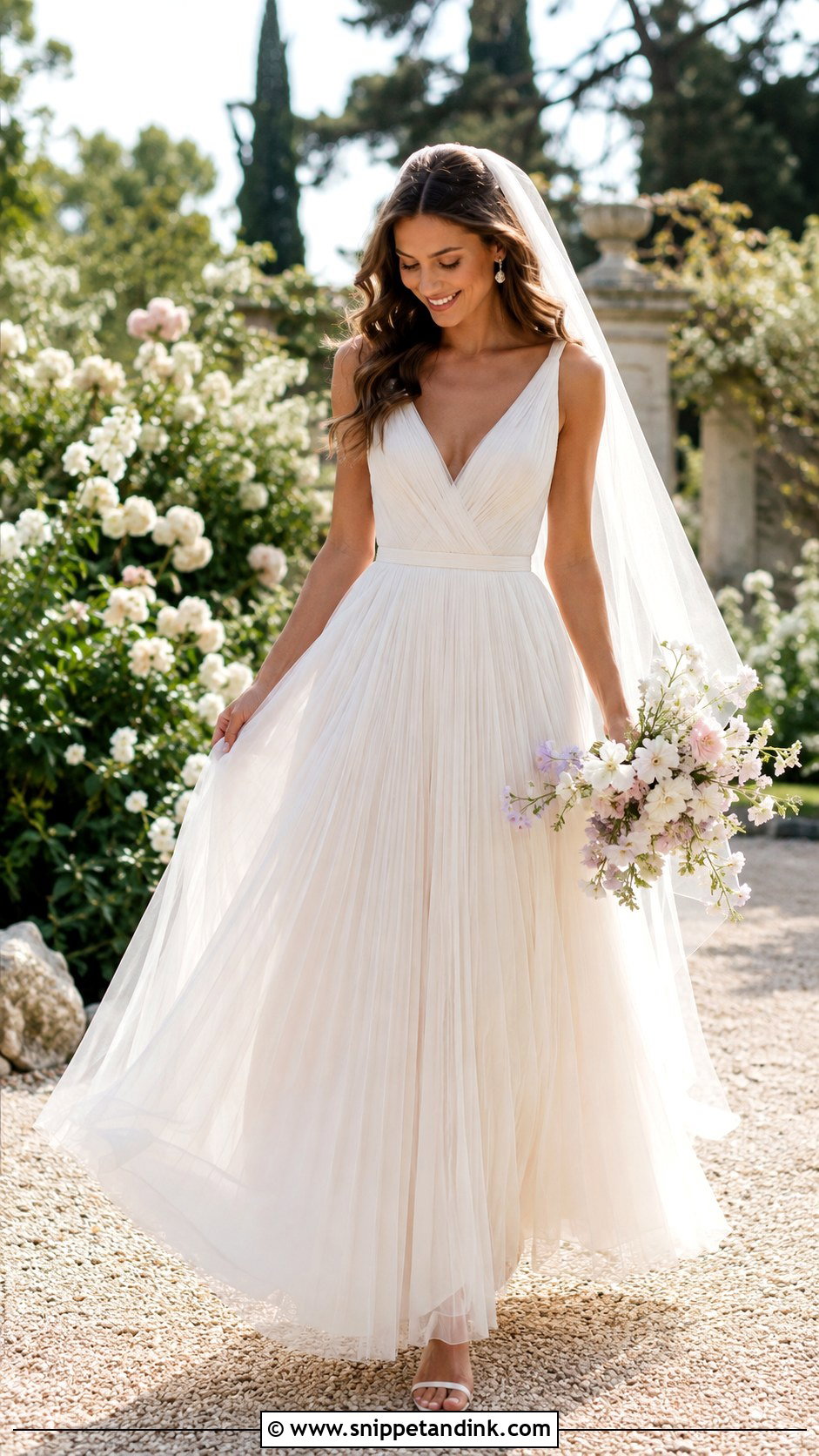 Pleated Tulle Bridal Dress - Snippet and Ink - 20 New Bridal Dress Designs
