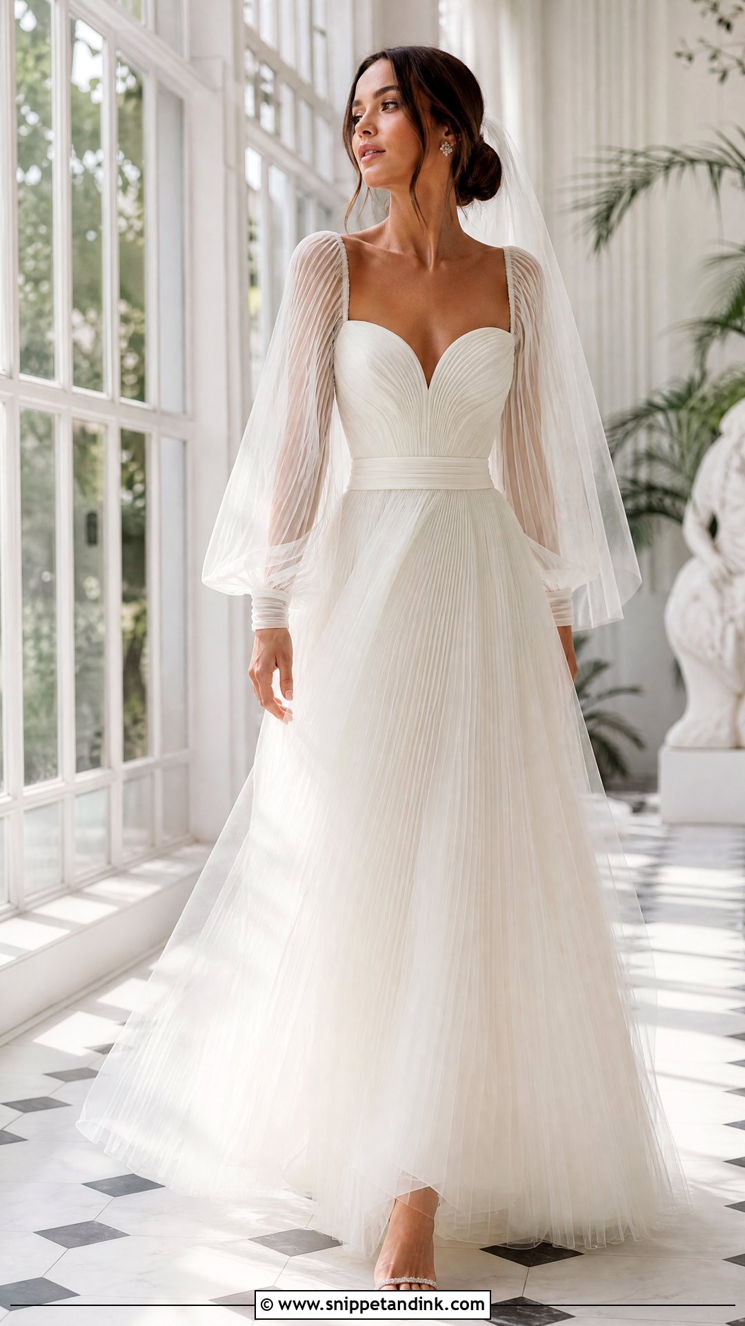 Pleated Tulle Wedding Couture - Snippet and Ink - 20 Wedding Couture Ideas