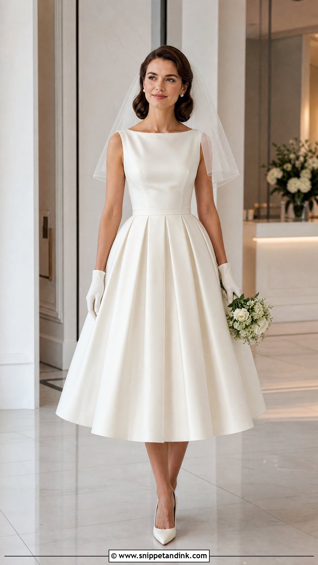 Pleated Vintage 50s Wedding Dress - Snippet and Ink - 20 Vintage 50s Wedding Dresses