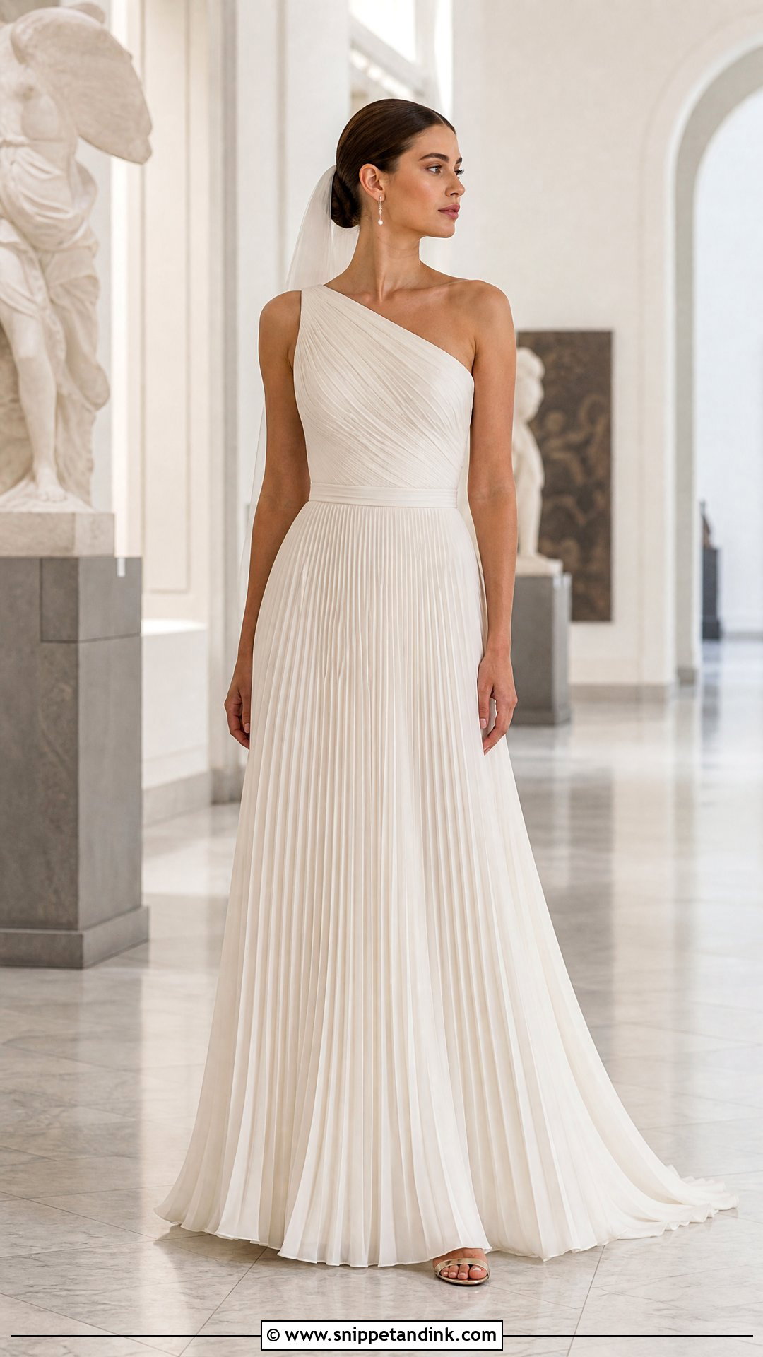 Pleated Wedding Dress - Snippet and Ink - 25 High Fashion Wedding Dress Ideas
