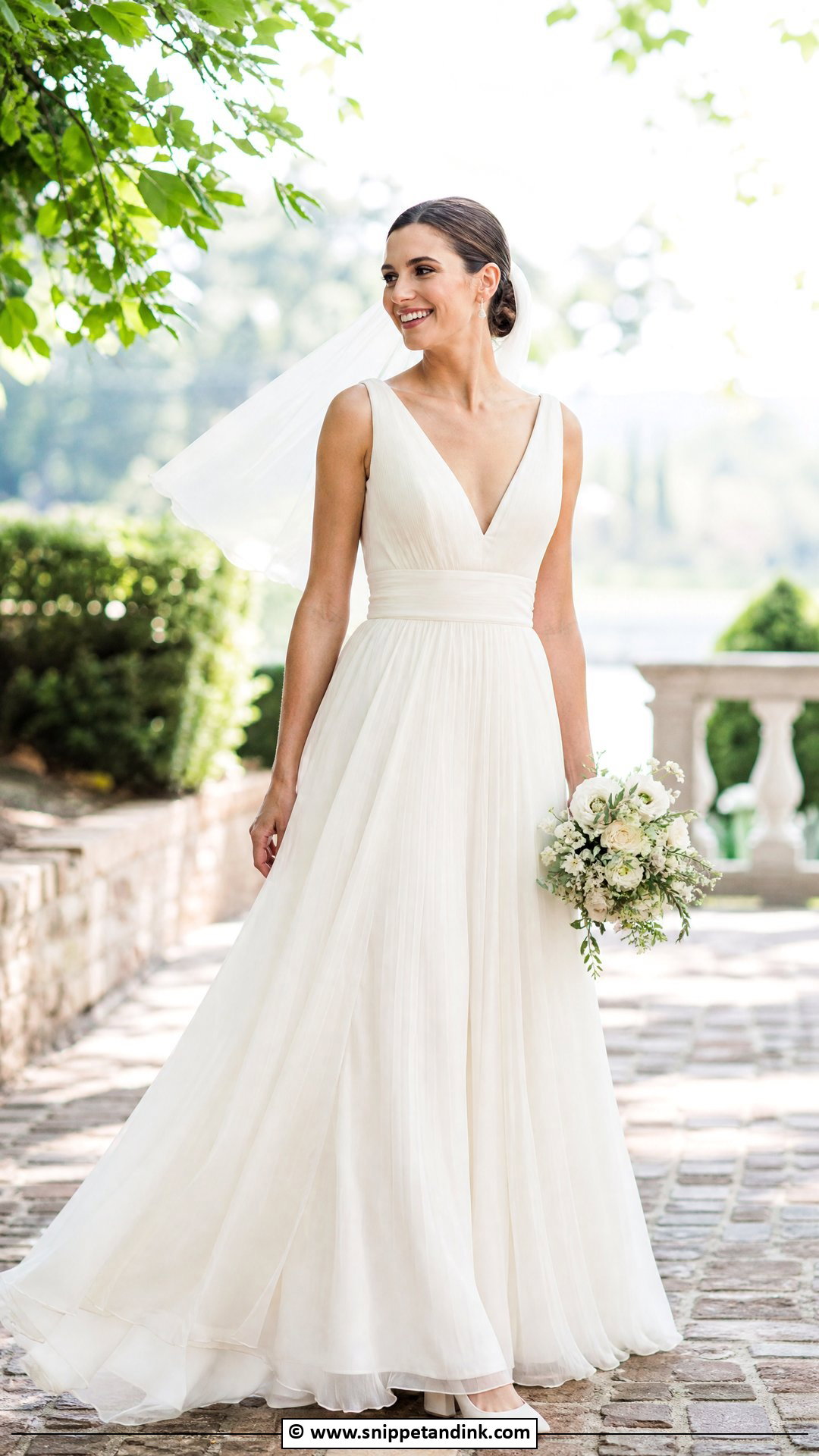 Pleated Wedding Dress - Snippet and Ink - 35 Classy Wedding Dress Ideas