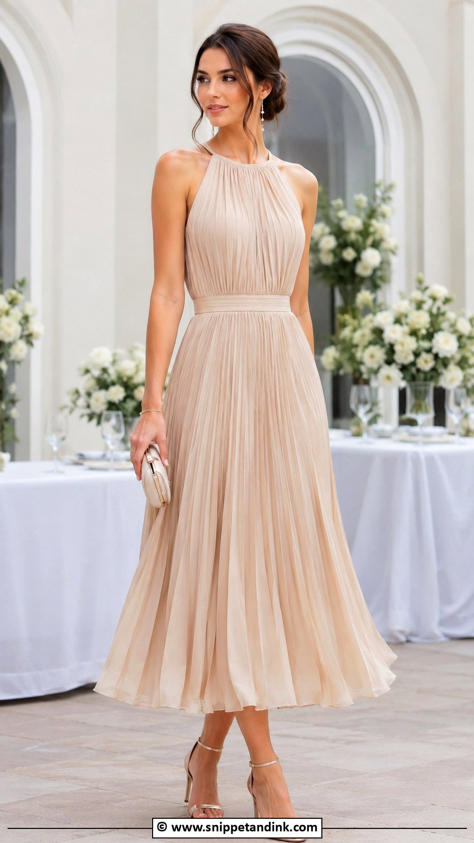 Pleated Wedding Frock - Snippet and Ink - 30 Wedding Frock Designs
