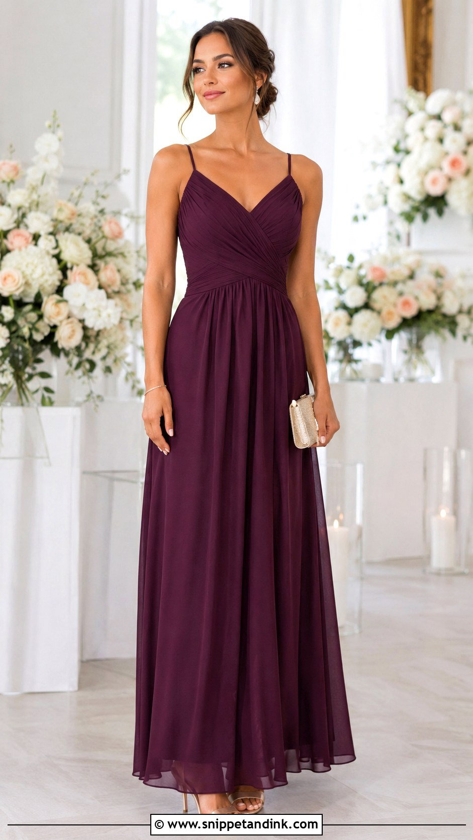 Plum Bridesmaid Dress Outfit - Snippet and Ink - 25 Plum Dress Outfit Wedding Ideas