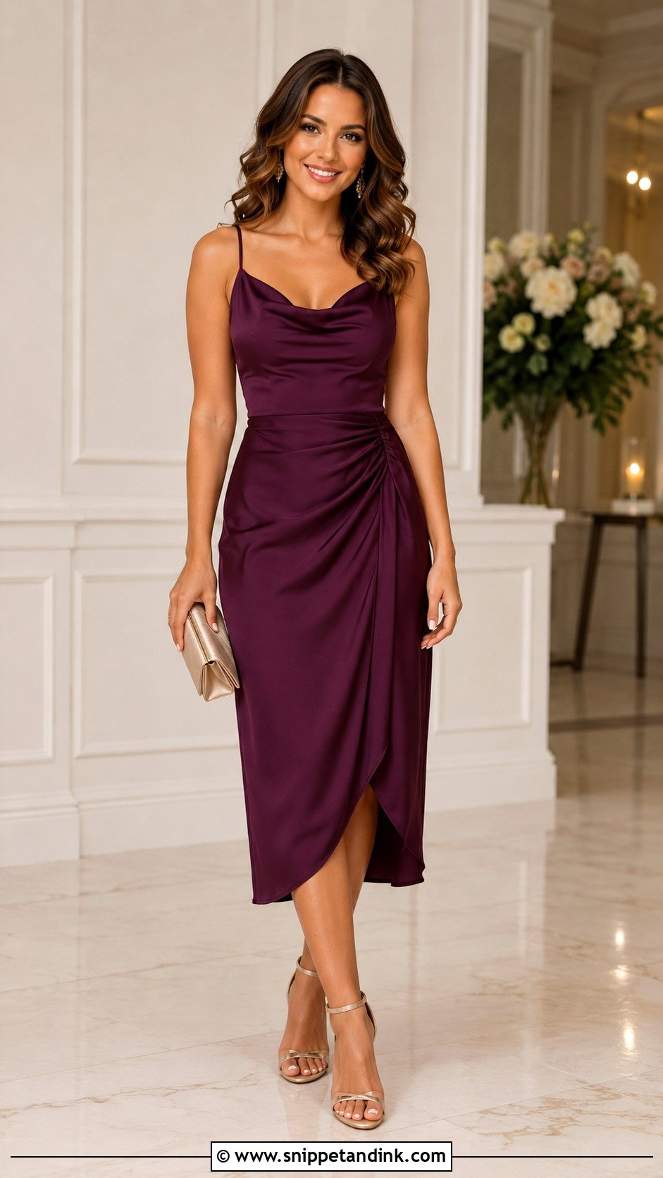 Plum Cocktail Dress Outfit - Snippet and Ink - 25 Plum Dress Outfit Wedding Ideas