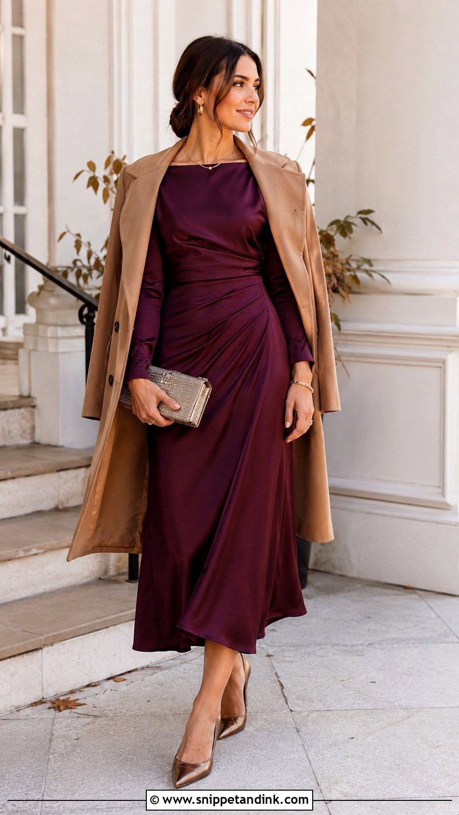 Plum Fall Wedding Dress Outfit - Snippet and Ink - 25 Plum Dress Outfit Wedding Ideas