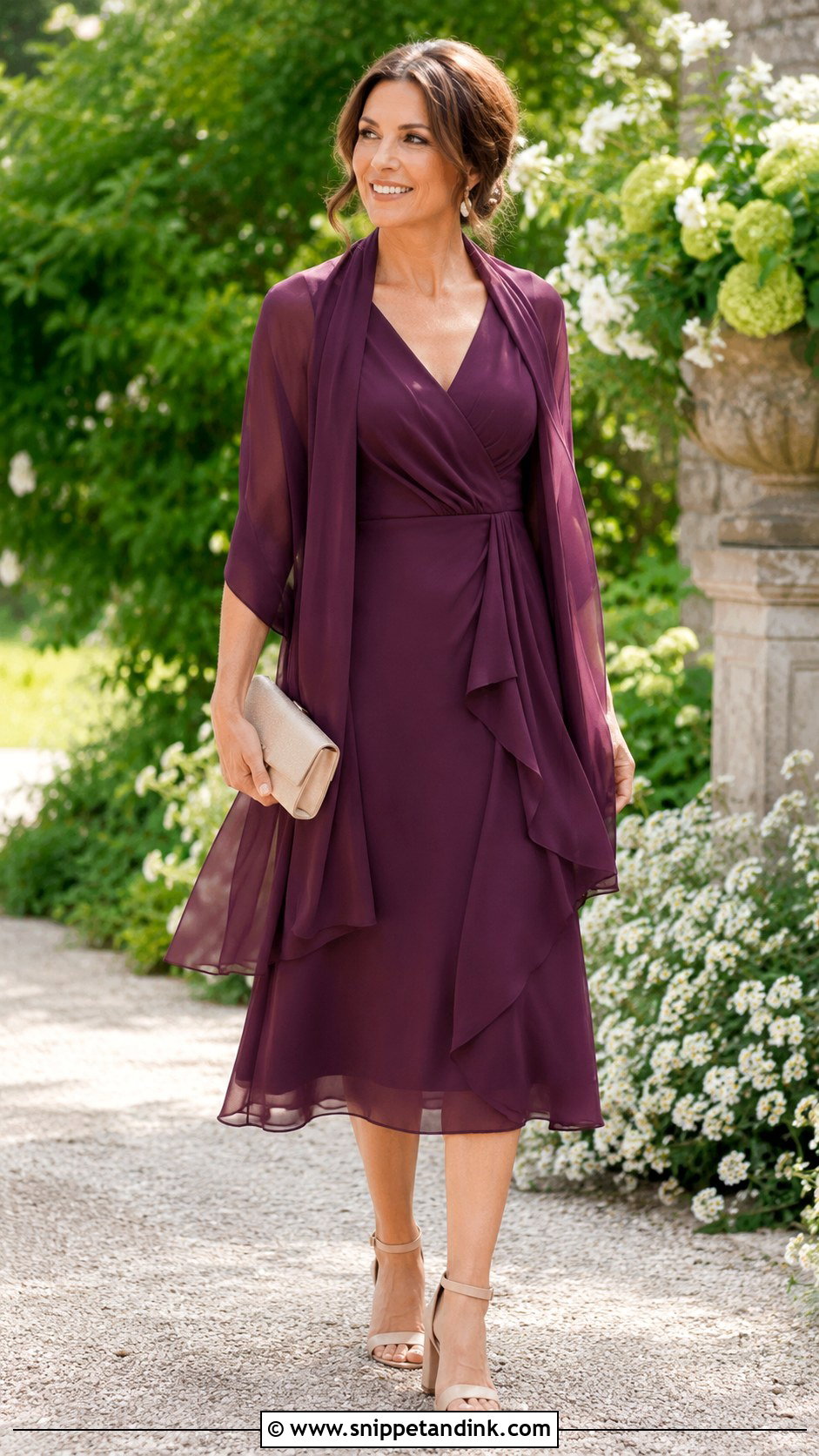 Plum Garden Wedding Dress Outfit - Snippet and Ink - 25 Plum Dress Outfit Wedding Ideas
