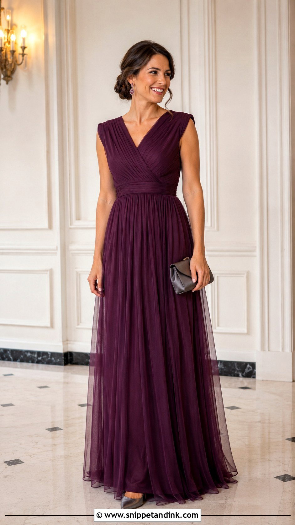 Plum Infinity Dress With Tulle - Snippet and Ink - 20 Infinity Dress with Tulle Ideas