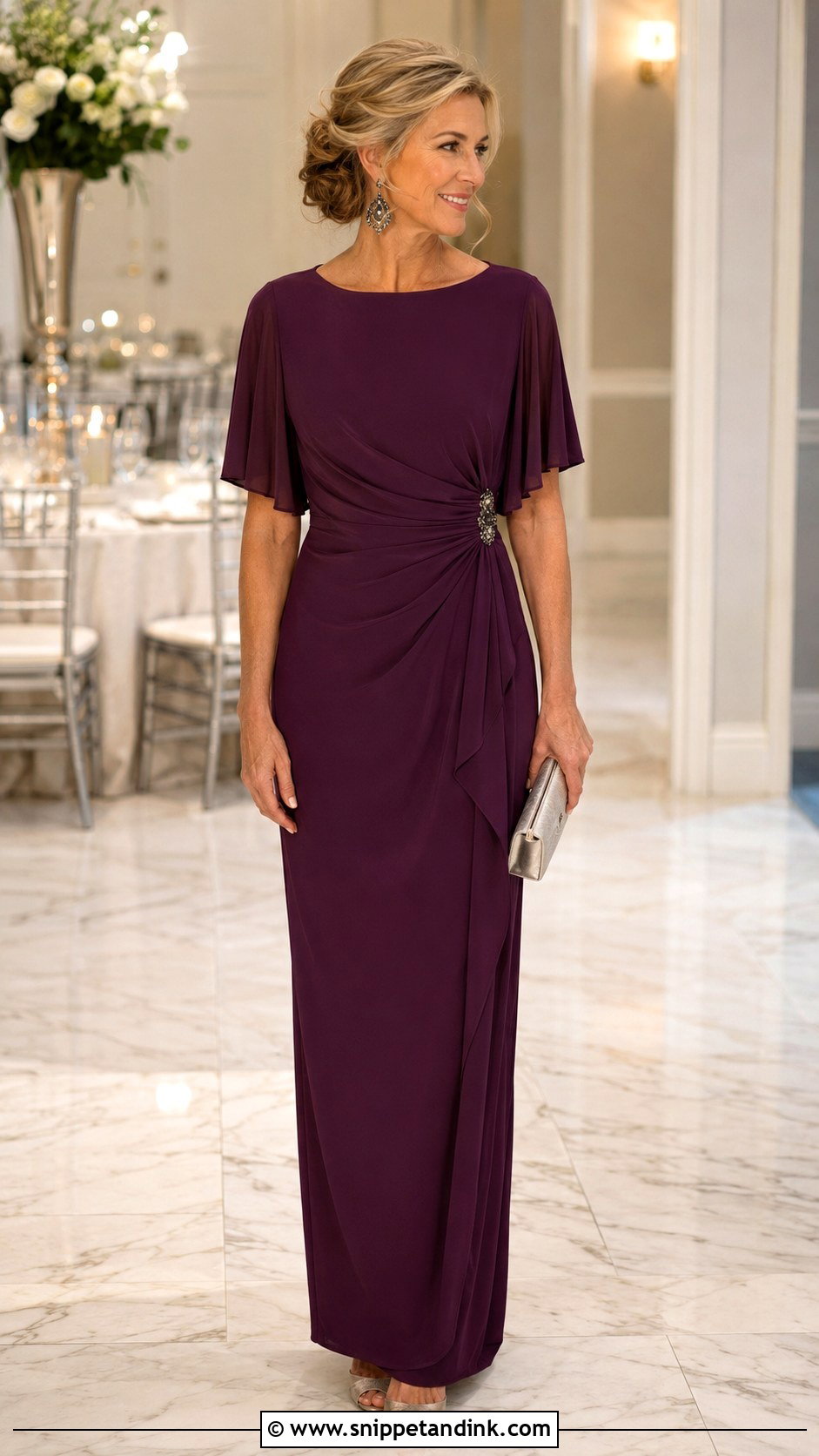 Plum Mother Of The Bride Dress - Snippet and Ink - 25 Brides Mom Ideas