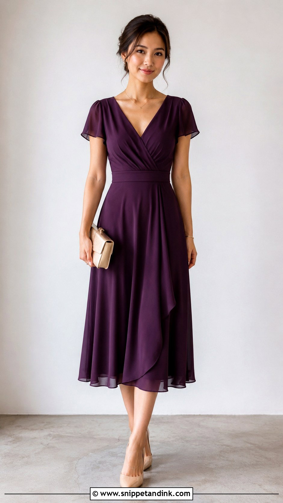 Plum Petite Dress Outfit - Snippet and Ink - 25 Plum Dress Outfit Wedding Ideas