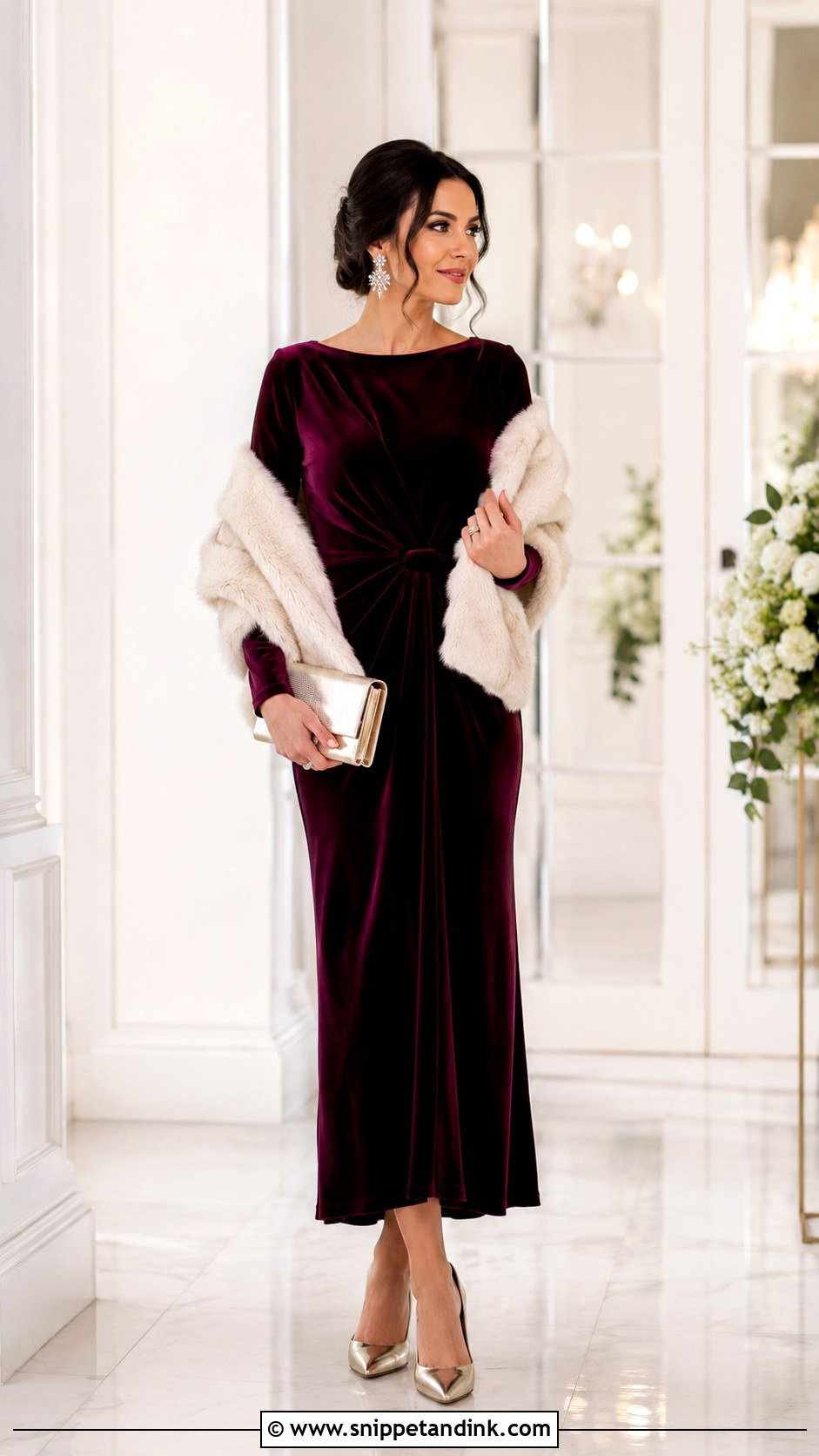Plum Winter Wedding Dress Outfit - Snippet and Ink - 25 Plum Dress Outfit Wedding Ideas