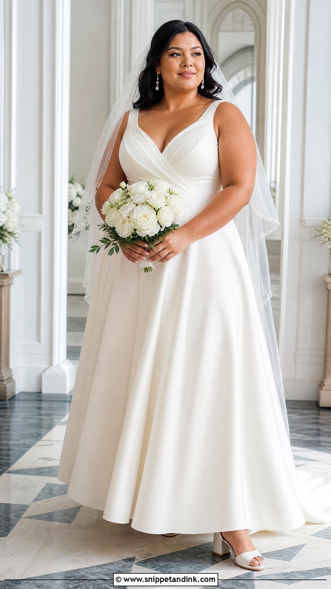 Plus Size A Line Bride Look - Snippet and Ink - 20 Perfect Bride Ideas