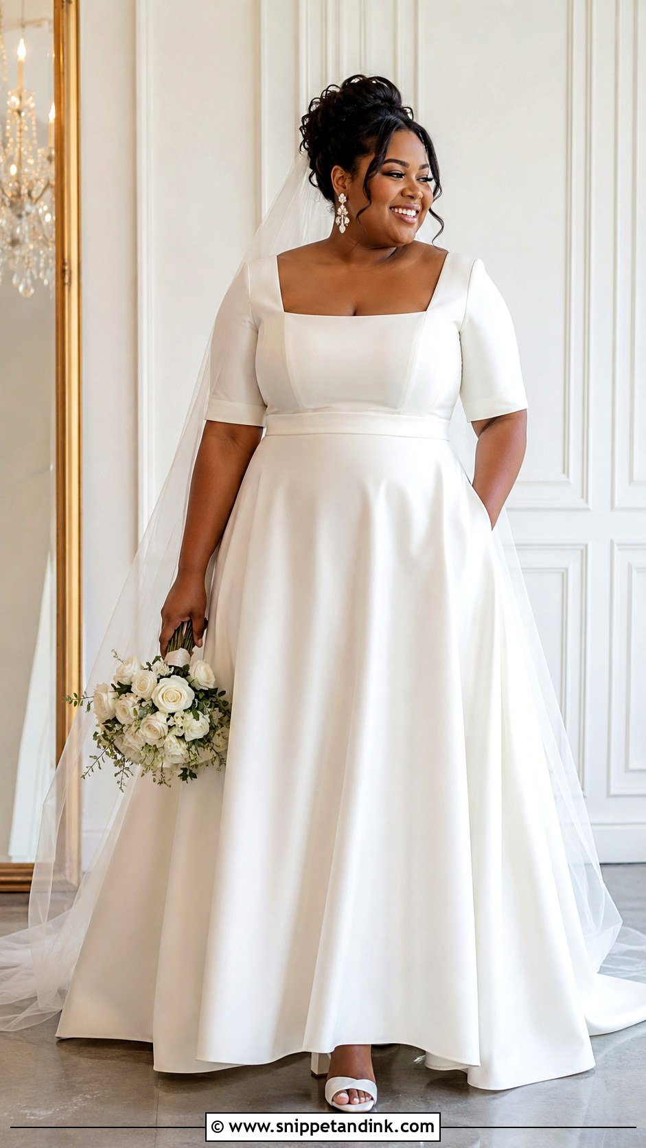 Plus Size A Line Christian Bridal Dress - Snippet and Ink - 20 Christian Bridal Dress Ideas