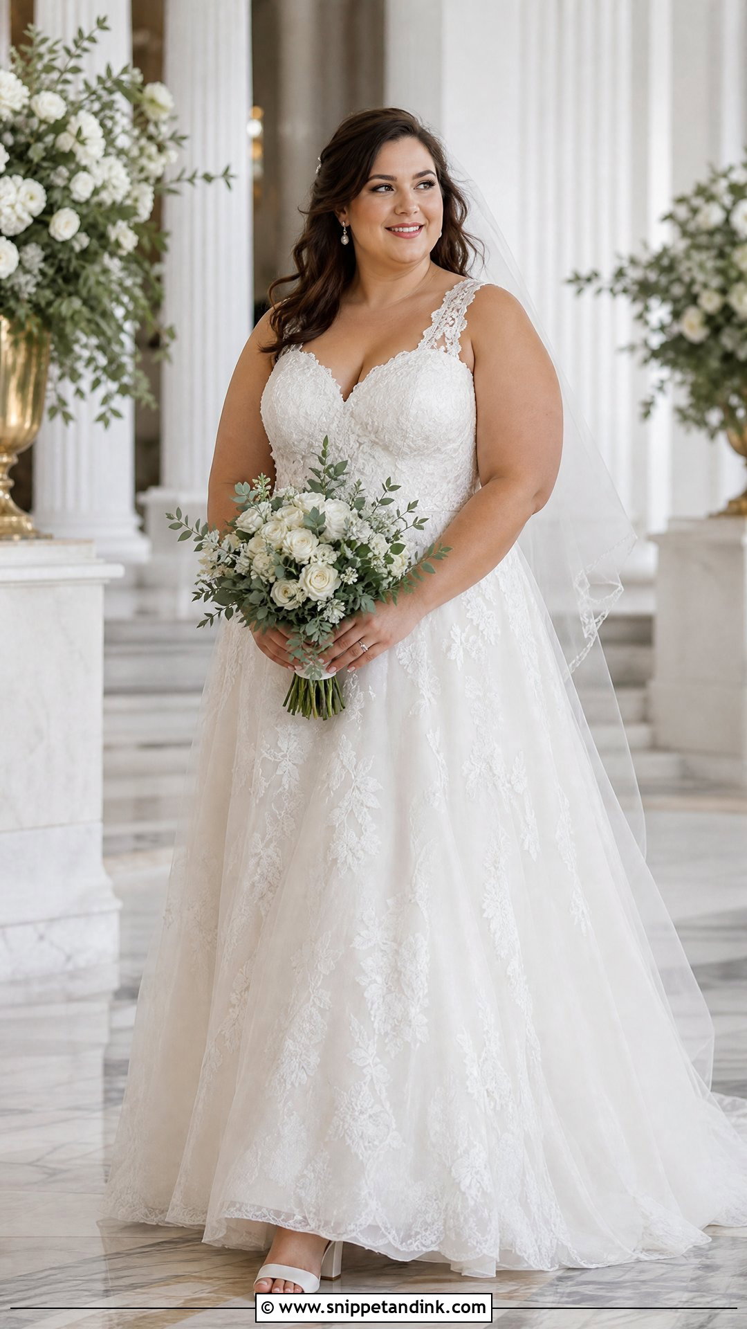 Plus Size A Line Dantel Wedding Dress - Snippet and Ink - 20 Wedding Dress Dantel Ideas