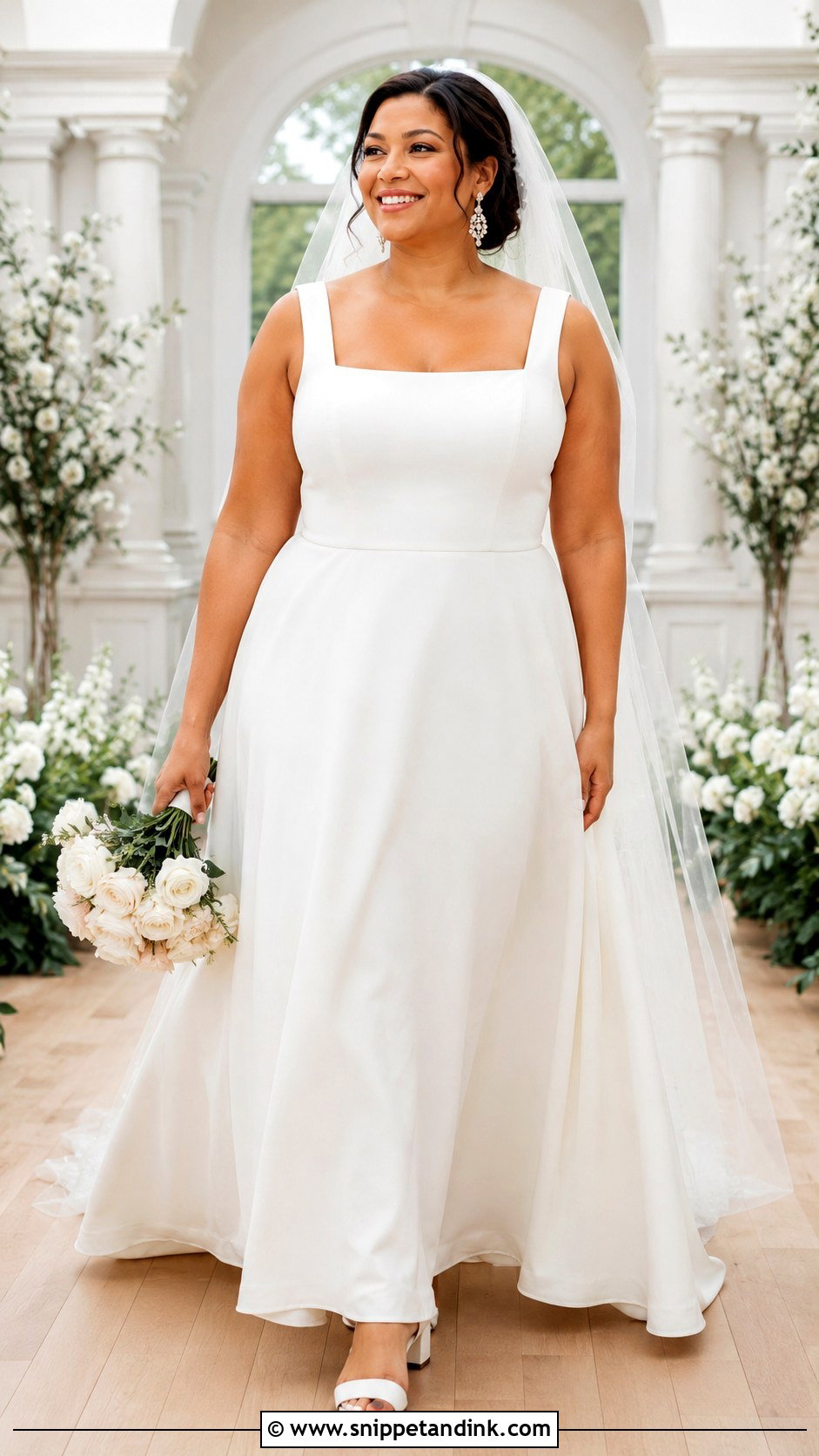Plus Size A Line Etsy Wedding Dress - Snippet and Ink - 20 Etsy Wedding Dress Ideas