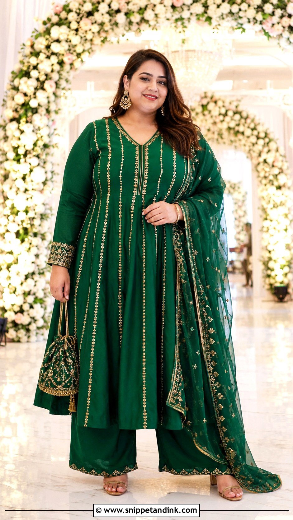 Plus Size A Line Kurti With Palazzo Pants - Snippet and Ink - 20 Wedding Kurti Ideas