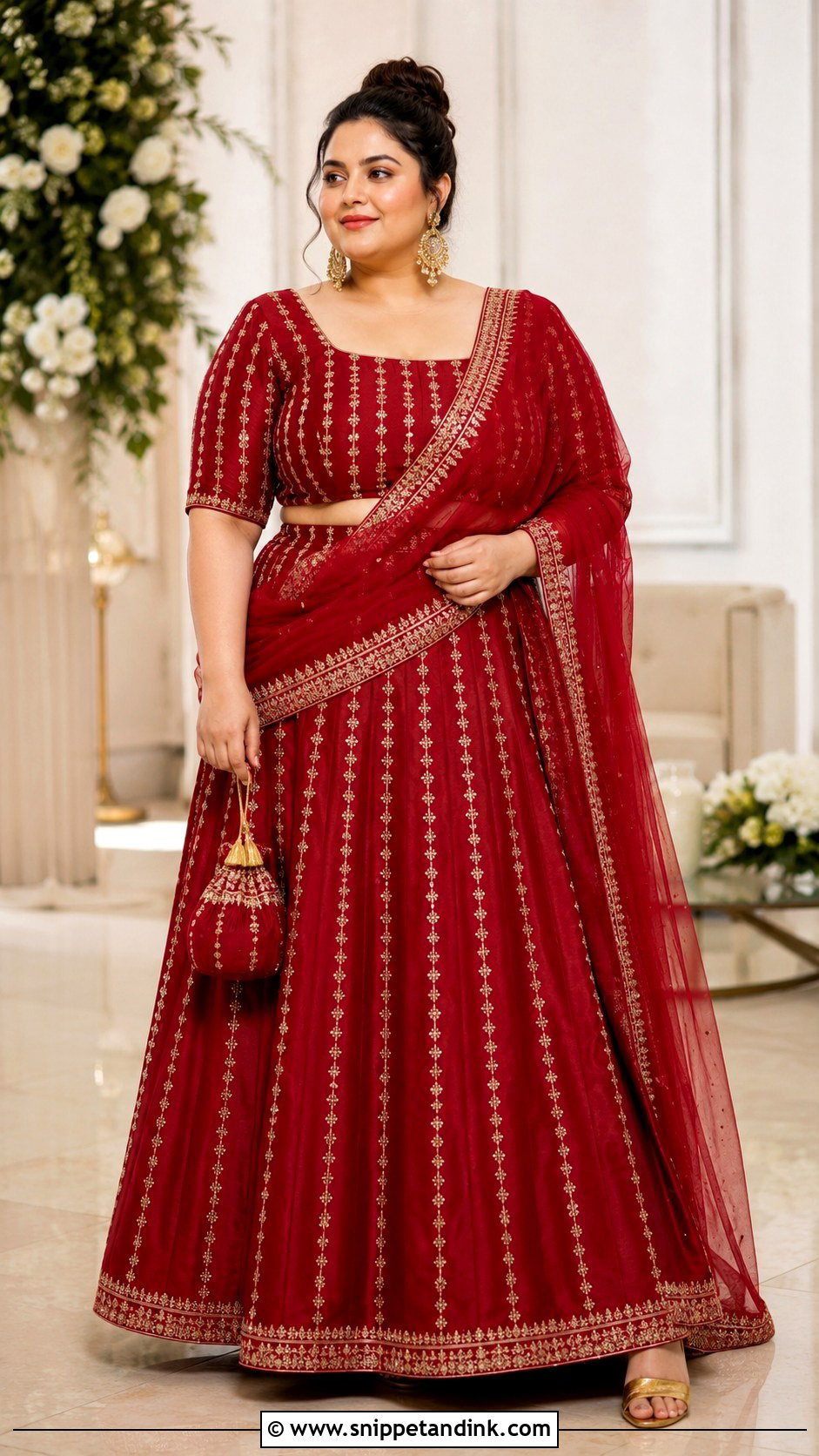 Plus Size A Line Lengha - Snippet and Ink - 20 Beautiful Lengha Ideas