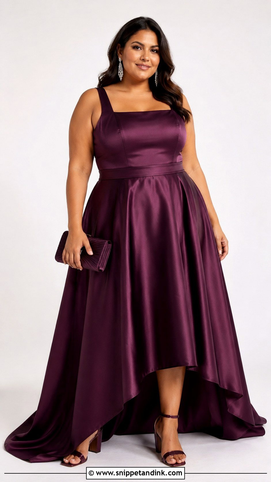 Plus Size A Line Long Tail Gown - Snippet and Ink - 20 Long Tail Gown Ideas
