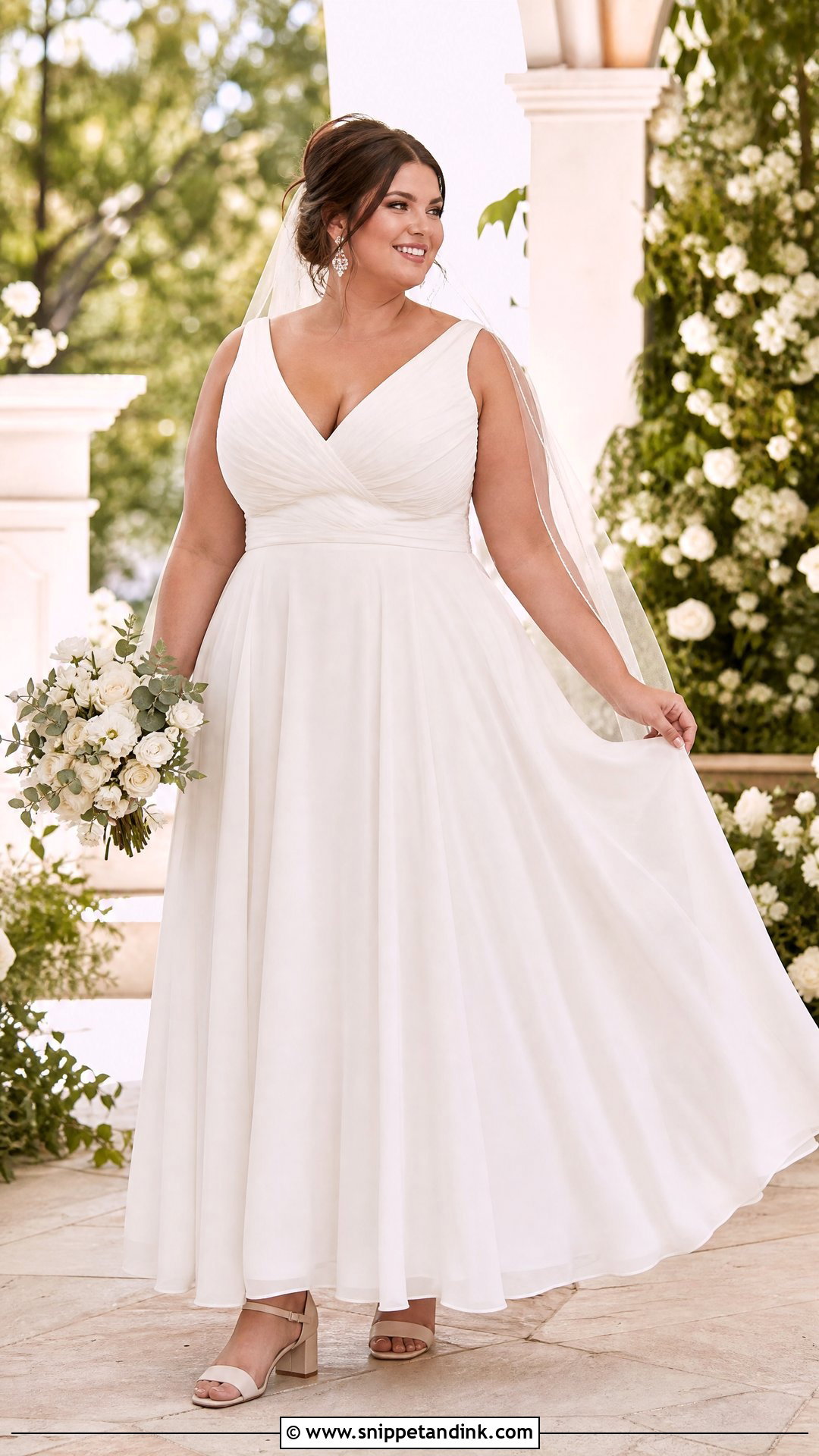 Plus Size A Line Summer Wedding Dress - Snippet and Ink - 20 Wedding Dresses for Summer