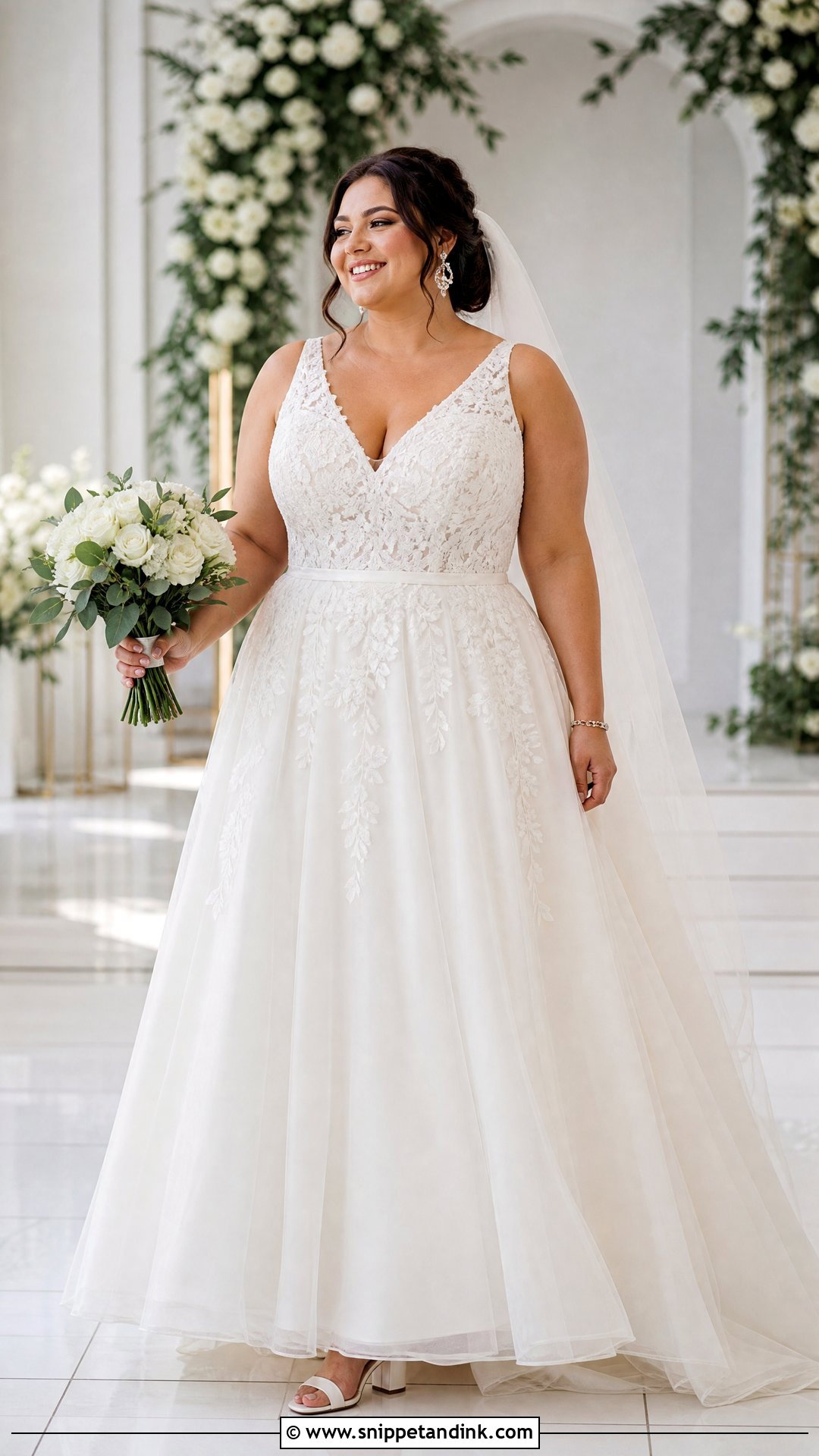 Plus Size A Line Wedding Dress - Snippet and Ink - 20 She Said Yes to the Dress Ideas
