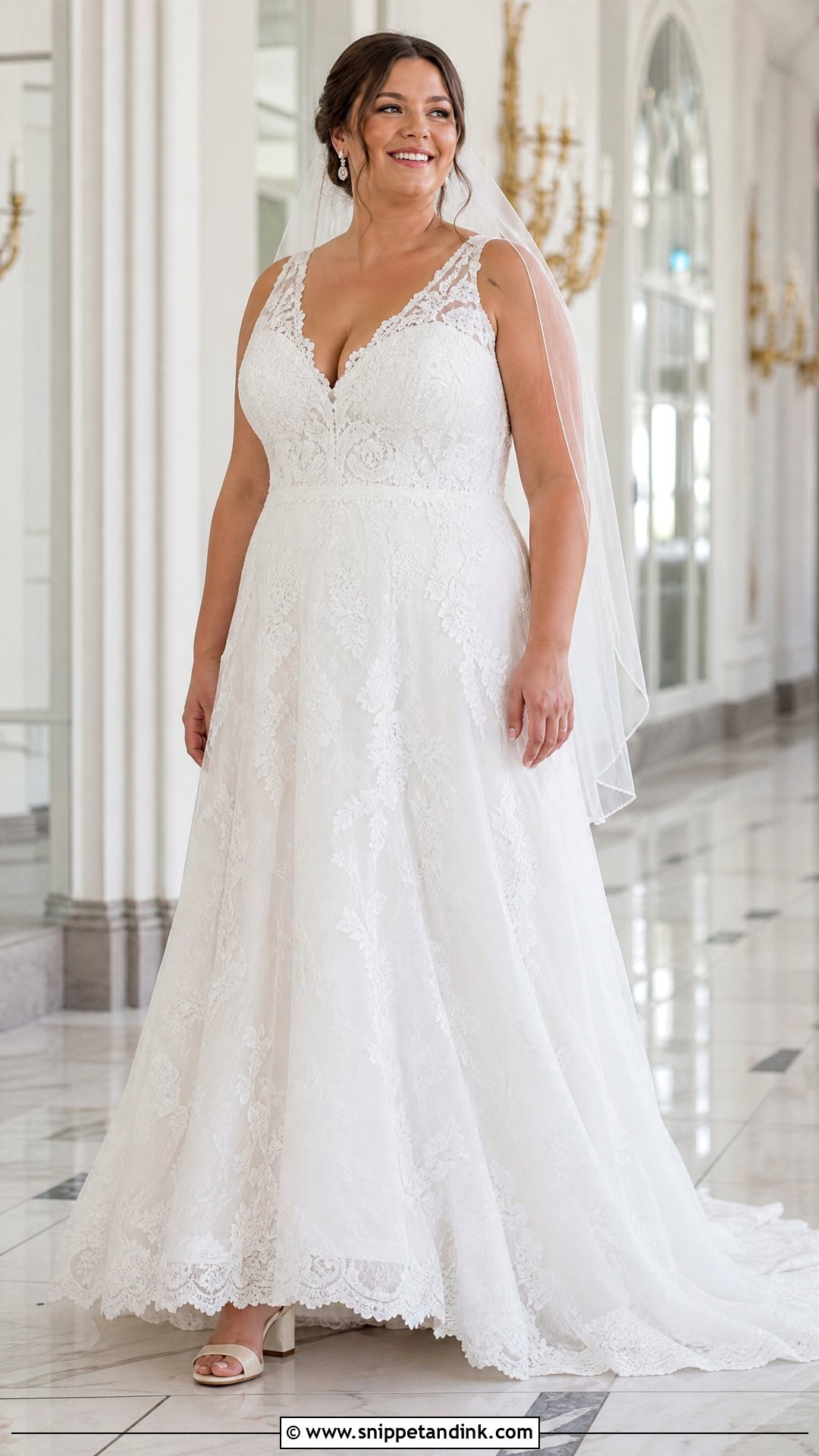 Plus Size A Line Wedding Dress - Snippet and Ink - 20 Wedding Dresses Photos