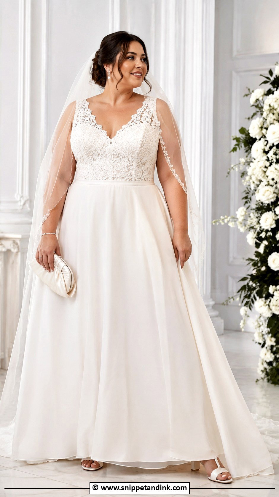 Plus Size A Line Wedding Dress - Snippet and Ink - 35 Plus Size Wedding Dresses
