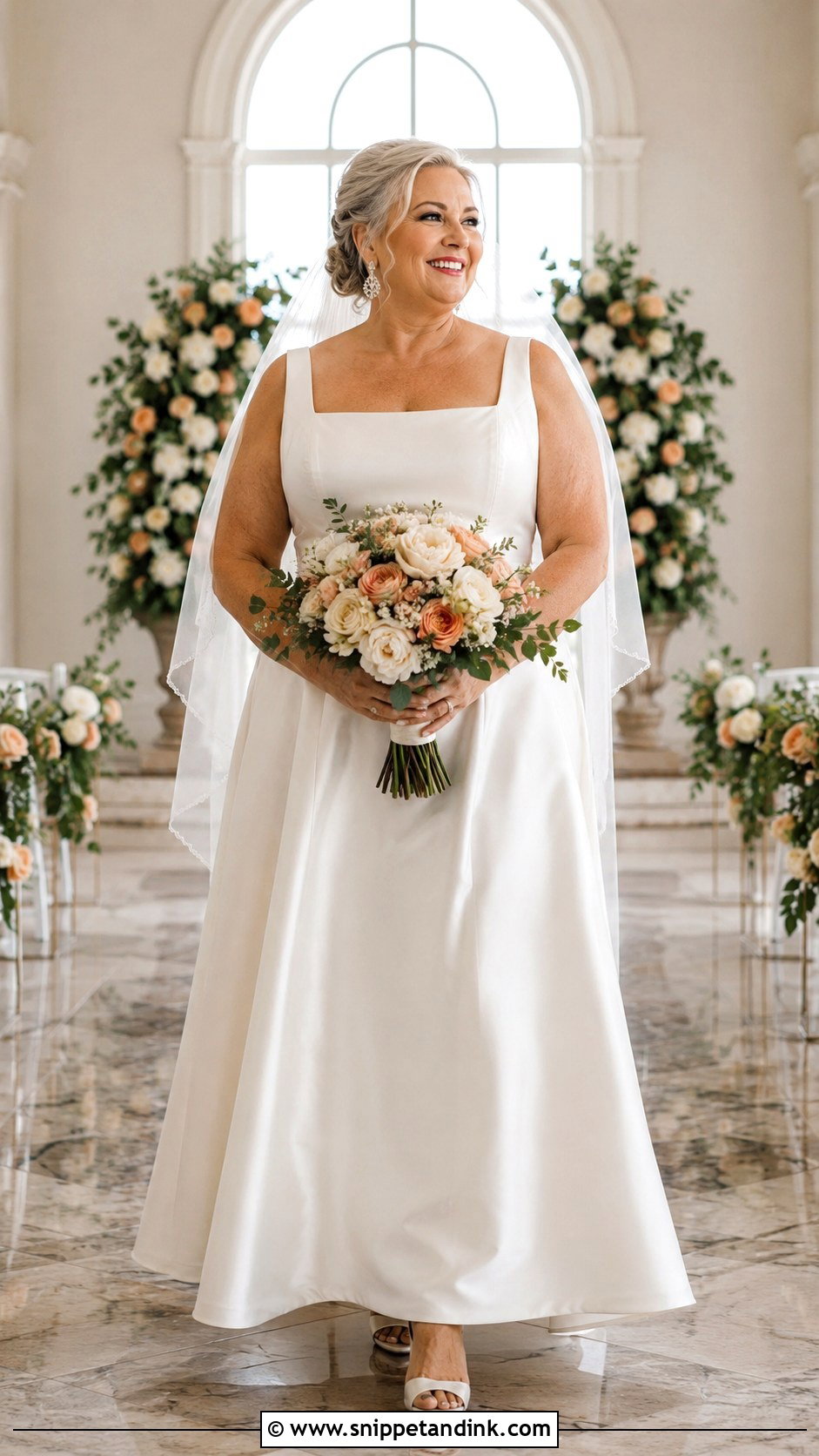 Plus Size A Line Wedding Dress - Snippet and Ink - 20 Wedding Dresses for Older Brides