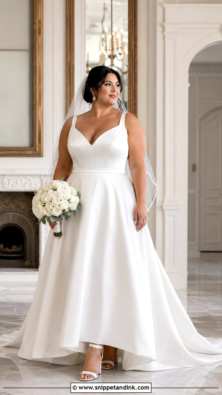 Plus Size A Line Wedding Dress - Snippet and Ink - 20 A Frame Wedding Dresses