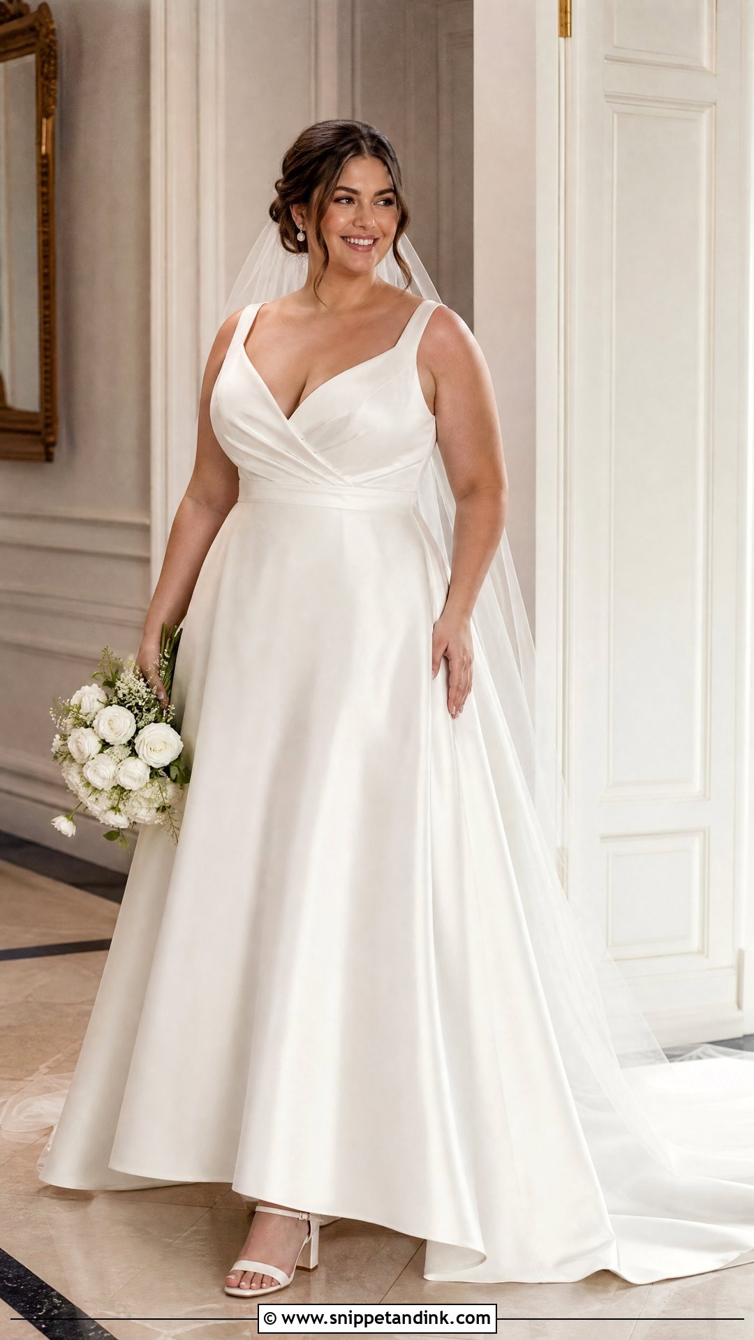 Plus Size A Line Wedding Dress With Train - Snippet and Ink - 25 Wedding Dress with Train Ideas