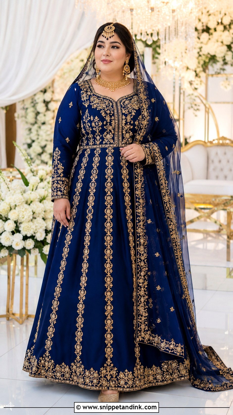 Plus Size Afghan A Line Wedding Dress - Snippet and Ink - 20 Afghan Wedding Dresses