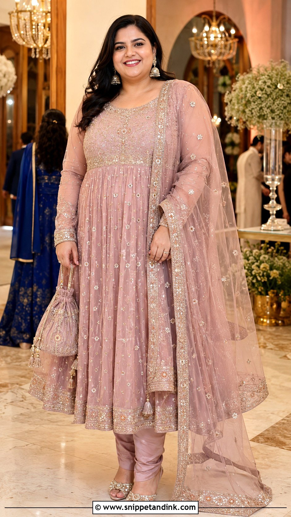 Plus Size Anarkali Suit for Wedding - Snippet and Ink - 30 Plus Size Indian Outfits for Wedding