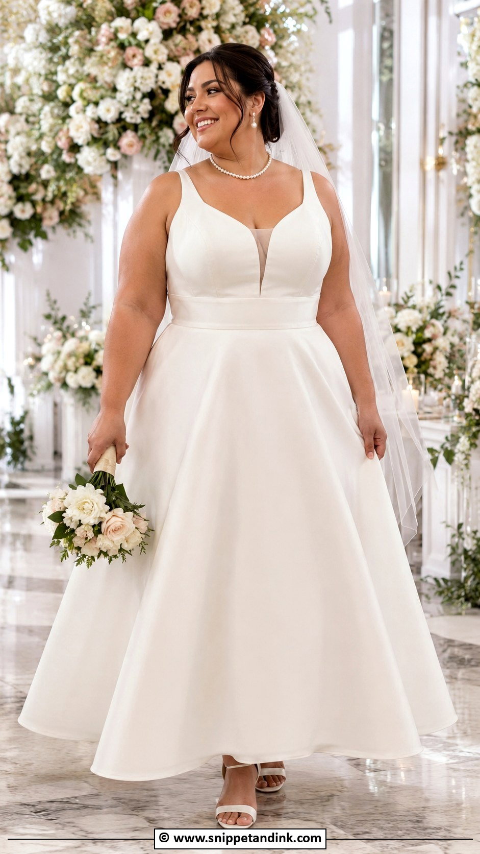 Plus Size Ankle Length Wedding Dress - Snippet and Ink - 30 Ankle Length Wedding Dress Ideas