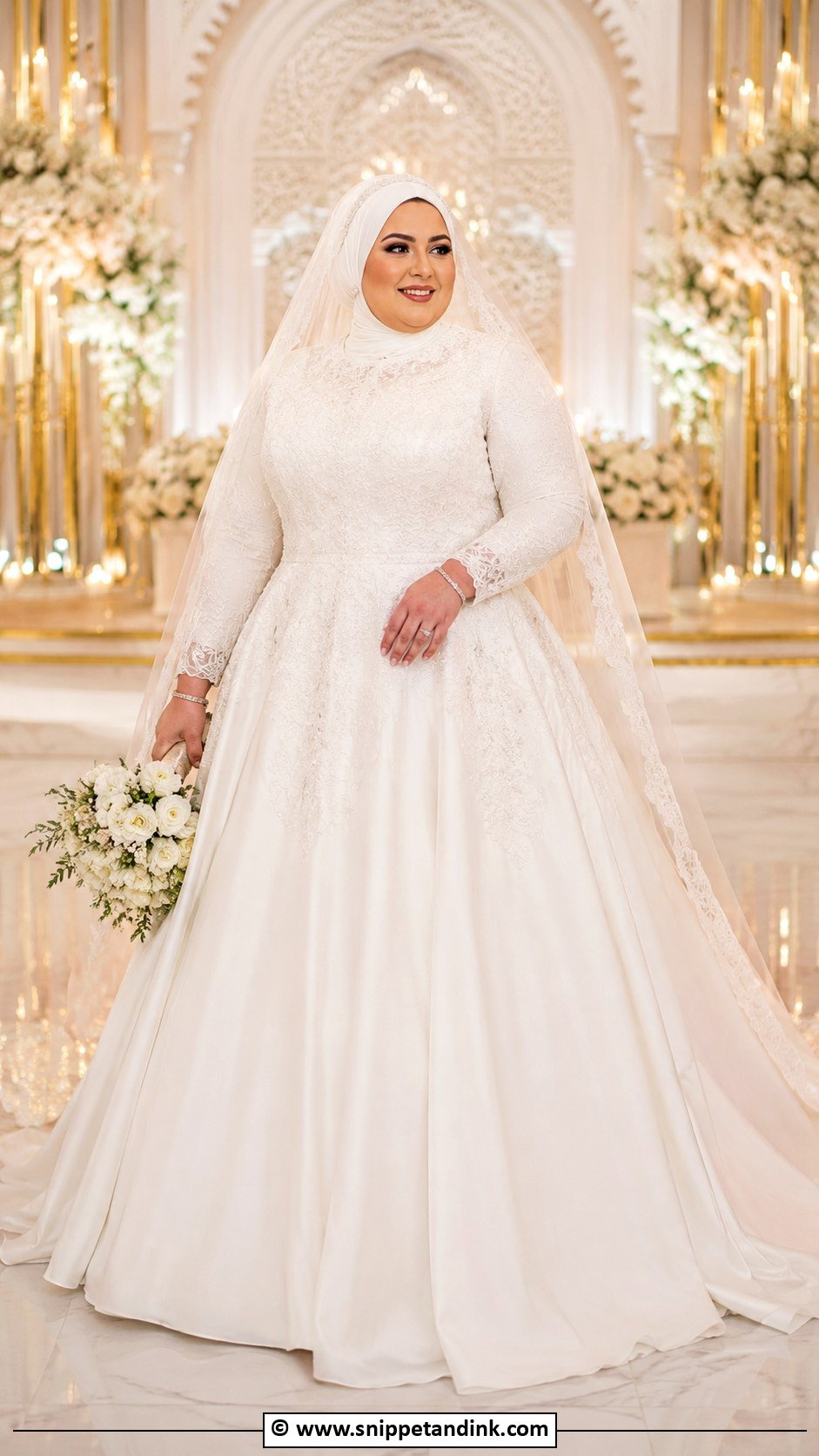 Plus Size Arabic Muslim Wedding Dress - Snippet and Ink - 25 Arabic Muslim Wedding Dress Ideas