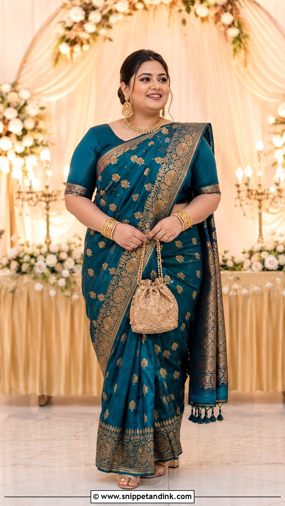 Plus Size Assamese Wedding Mekhela Sador - Snippet and Ink - 20 Assamese Wedding Dress Ideas