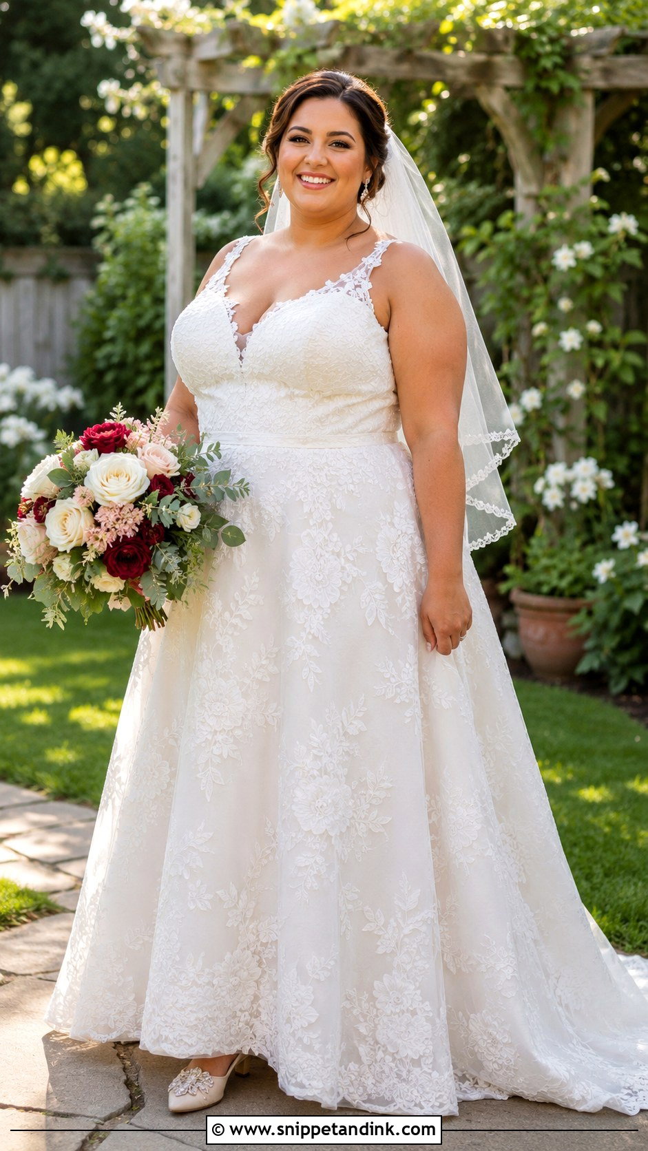 Plus Size Backyard Wedding Dress - Snippet and Ink - 20 Backyard Wedding Dresses