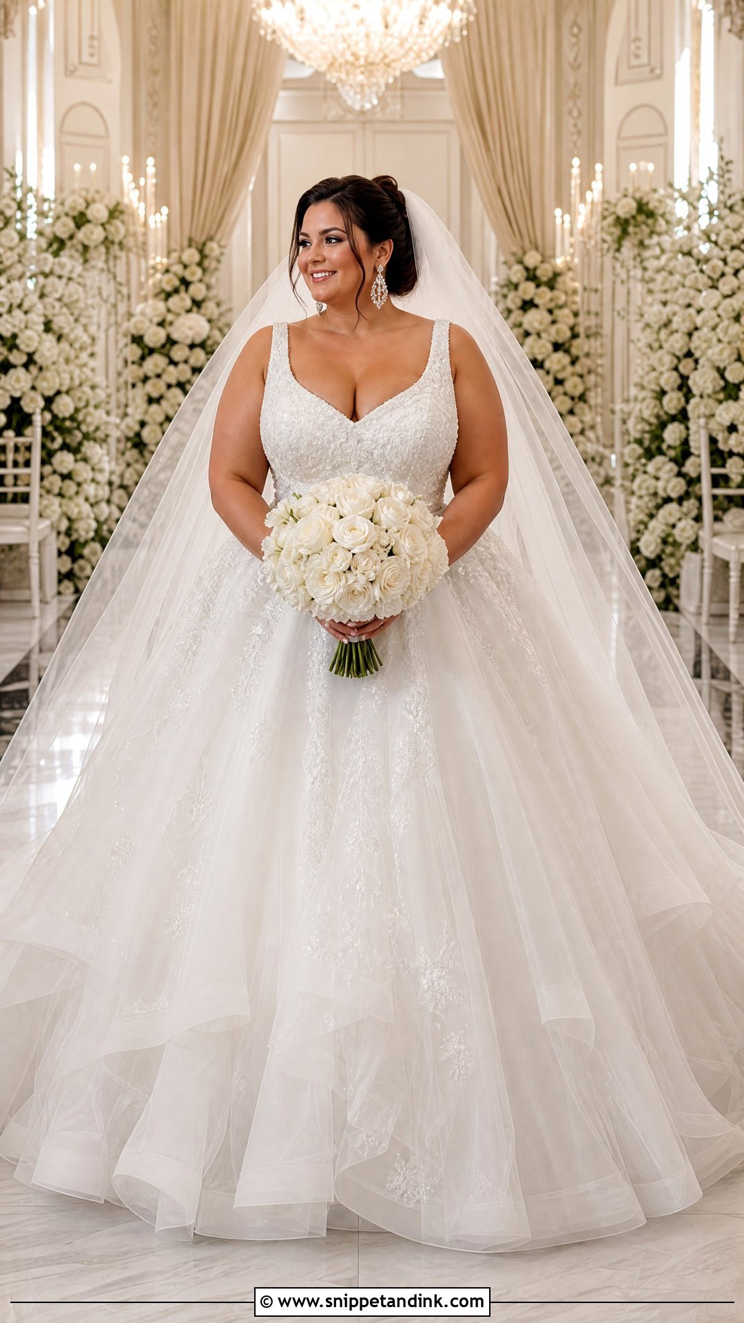 Plus Size Ball Gown Bridal Gown - Snippet and Ink - 20 Plus Size Bridal Gowns