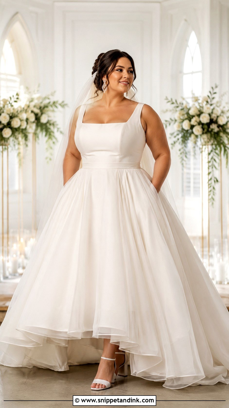 Plus Size Ball Gown Wedding Dress - Snippet and Ink - 20 Fluffy Wedding Dresses
