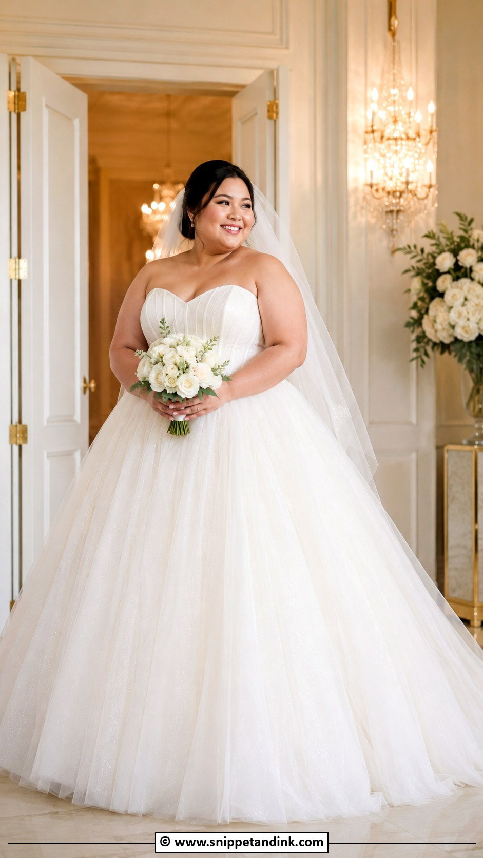 Plus Size Ball Gown Wedding Dress - Snippet and Ink - 35 Plus Size Wedding Dresses