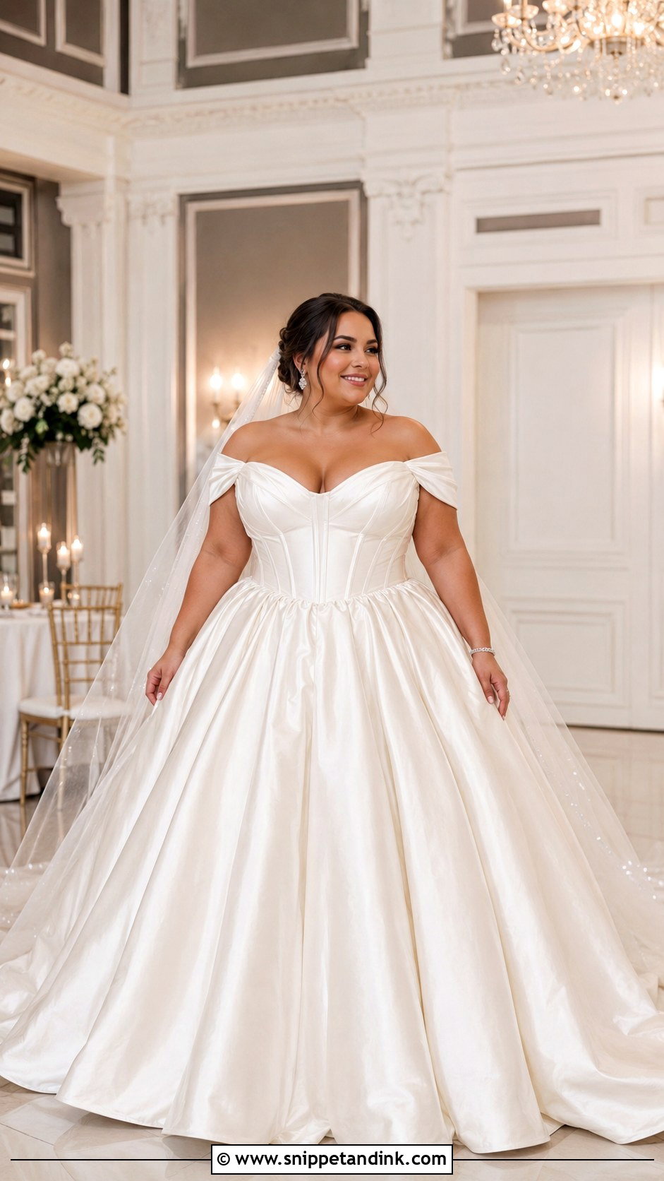 Plus Size Ball Gown Wedding Dress - Snippet and Ink - 30 Plus Size Wedding Gowns