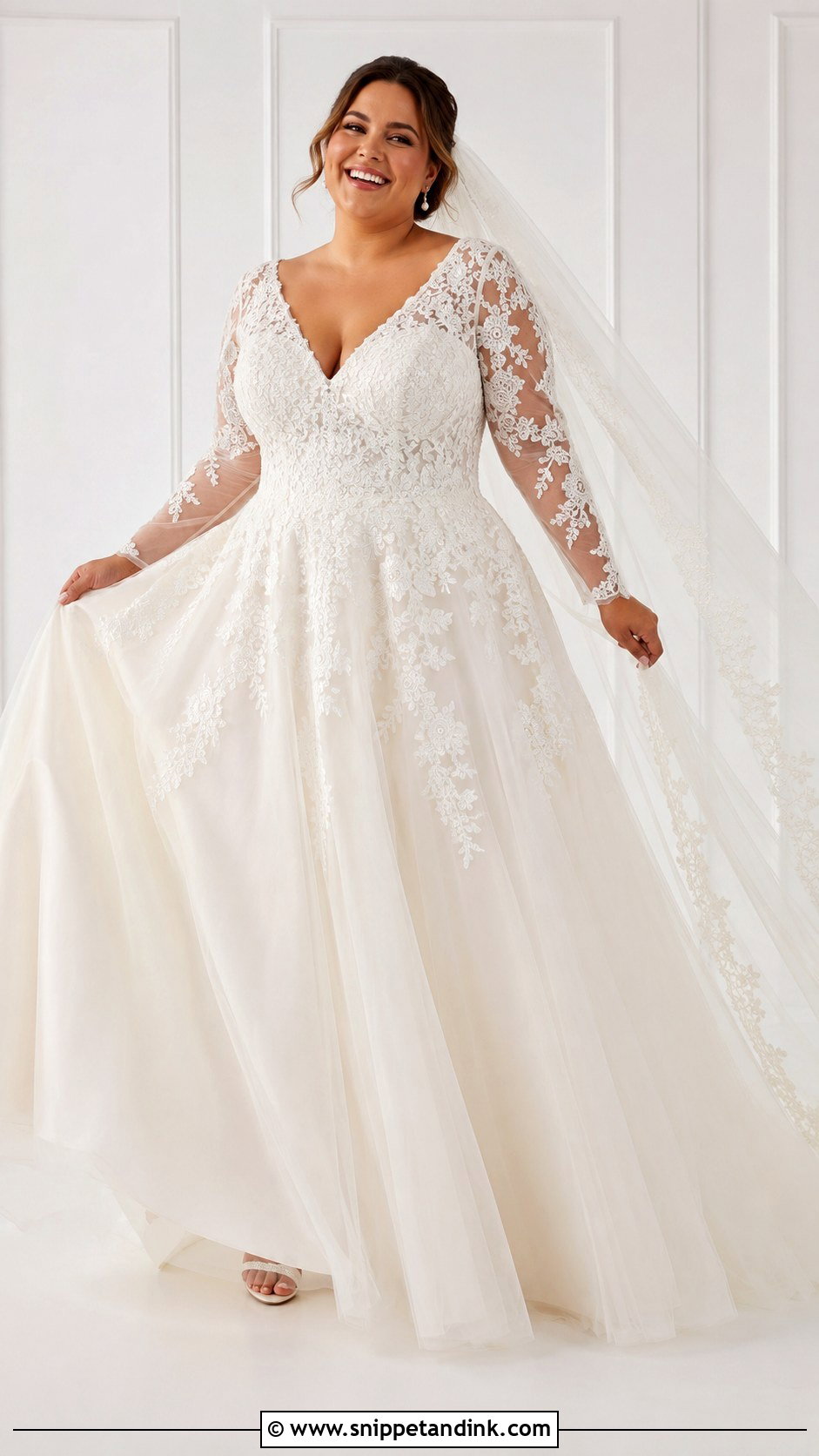 Plus Size Ball Gown Wedding Dress With Sleeves - Snippet and Ink - 25 Ball Gown Wedding Dress with Sleeves