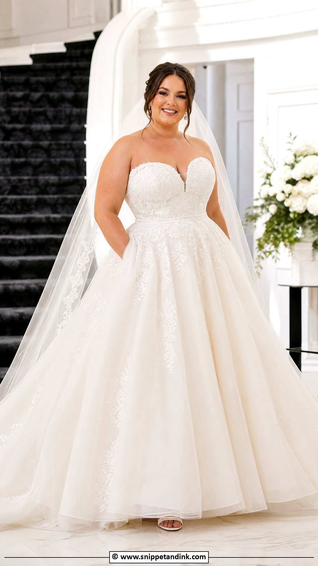 Plus Size Ballgown Wedding Dress - Snippet and Ink - 35 Ballgown Wedding Dress Ideas