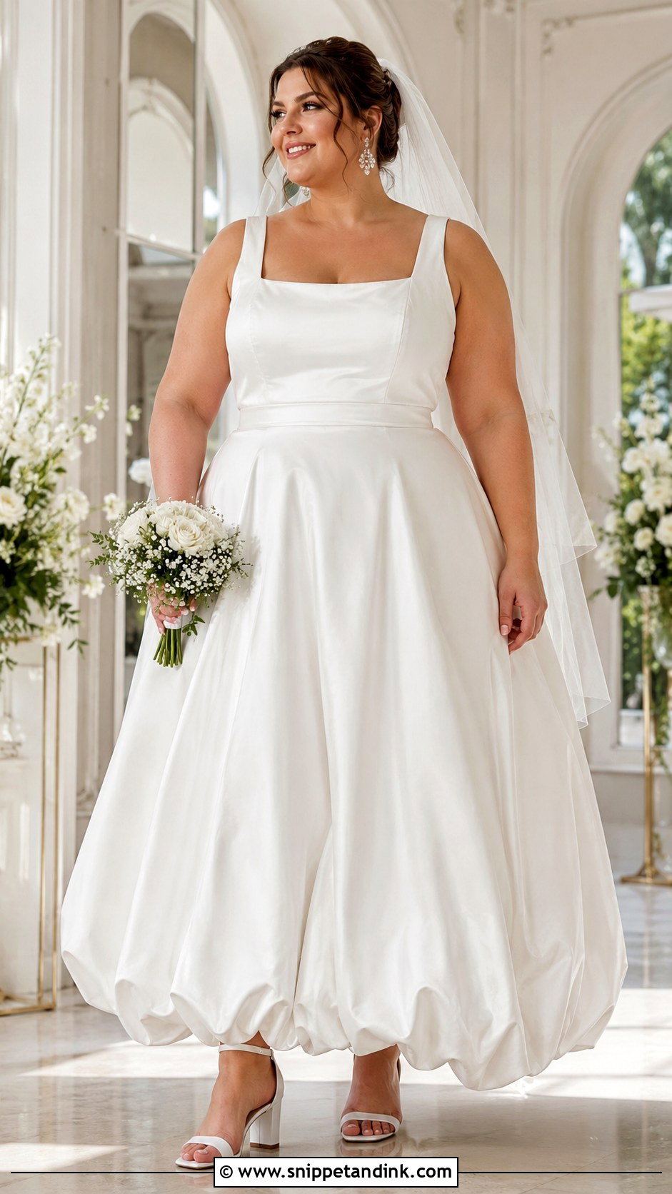 Plus Size Balloon Wedding Dress - Snippet and Ink - 20 Balloon Wedding Dress Ideas