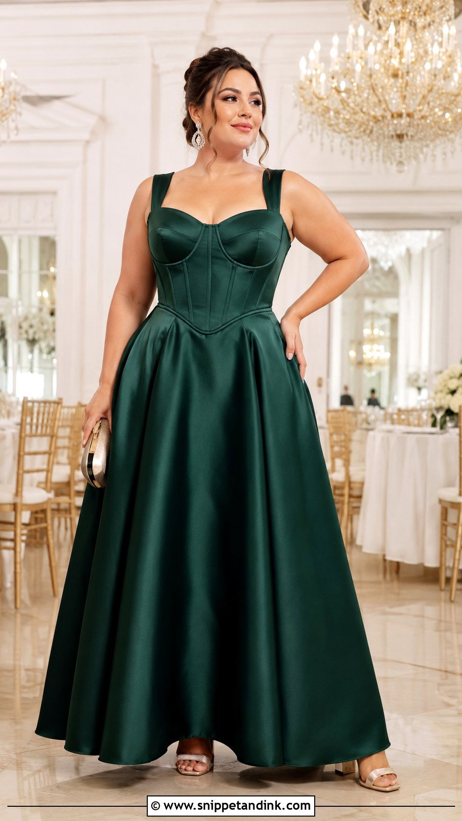 Plus Size Basque Ball Gown - Snippet and Ink - 20 Basque Gown Styles