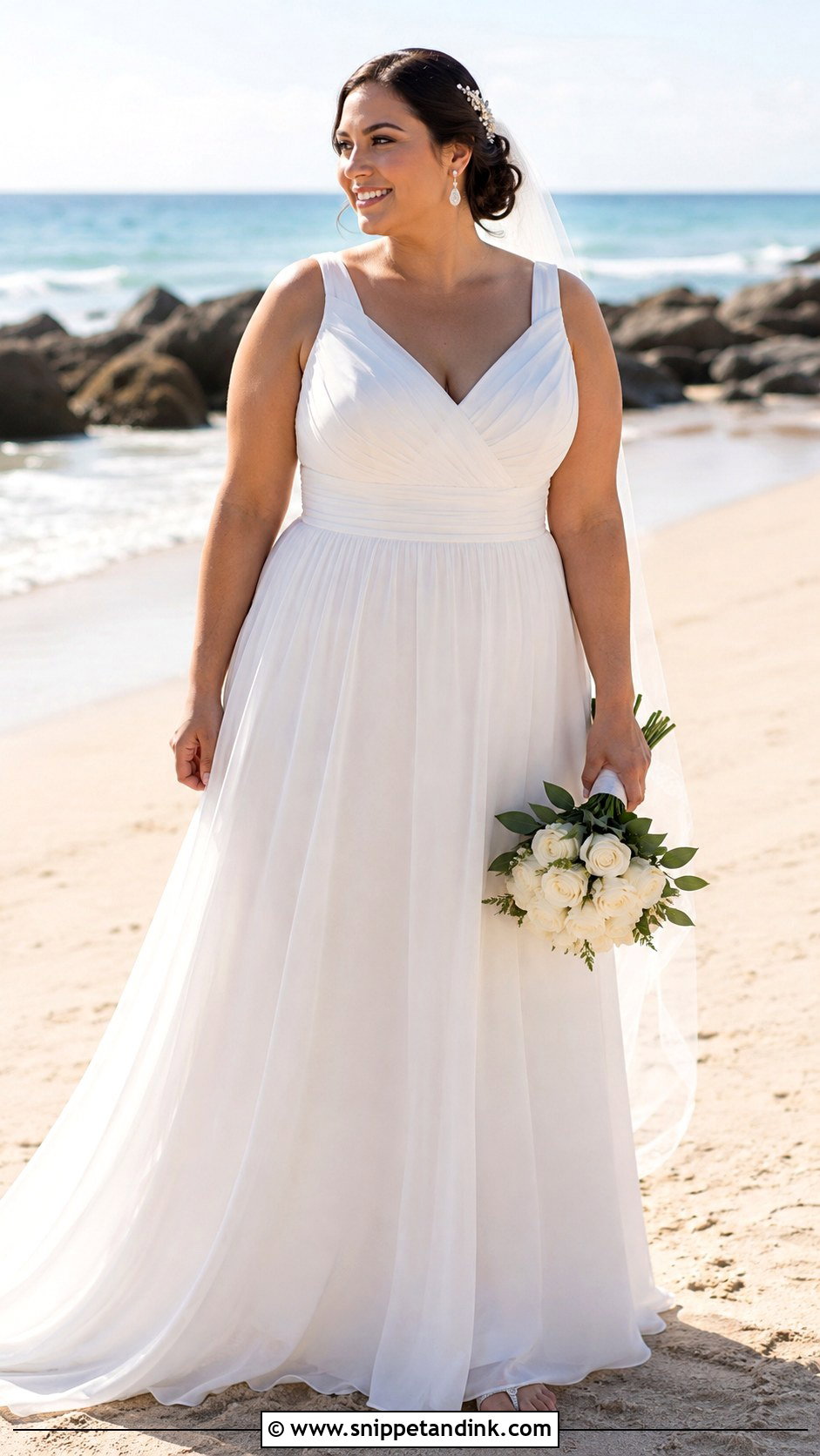 Plus Size Beach Wedding Dress - Snippet and Ink - 20 Elegant Beach Wedding Dress Ideas