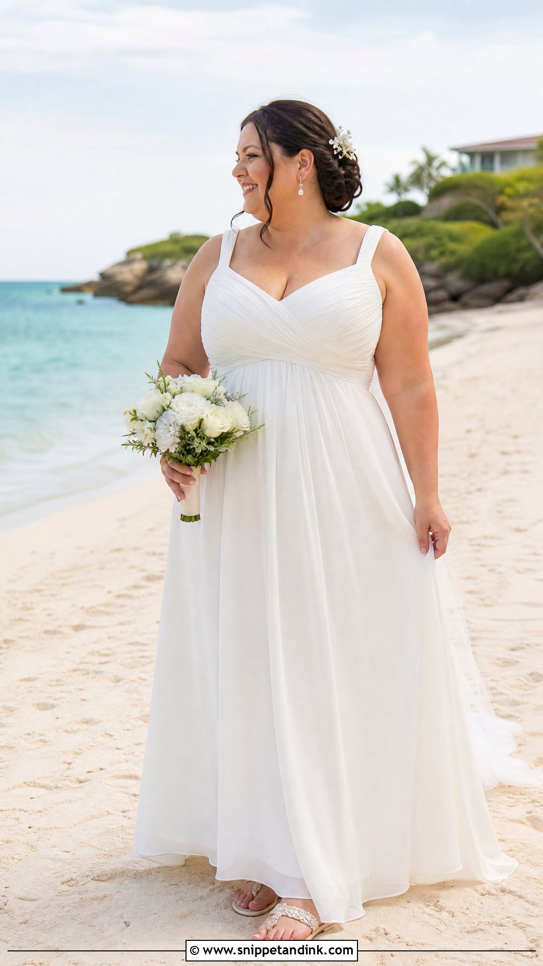 Plus Size Beach Wedding Dress - Snippet and Ink - 20 Wedding Dress for Plus Size Women Ideas