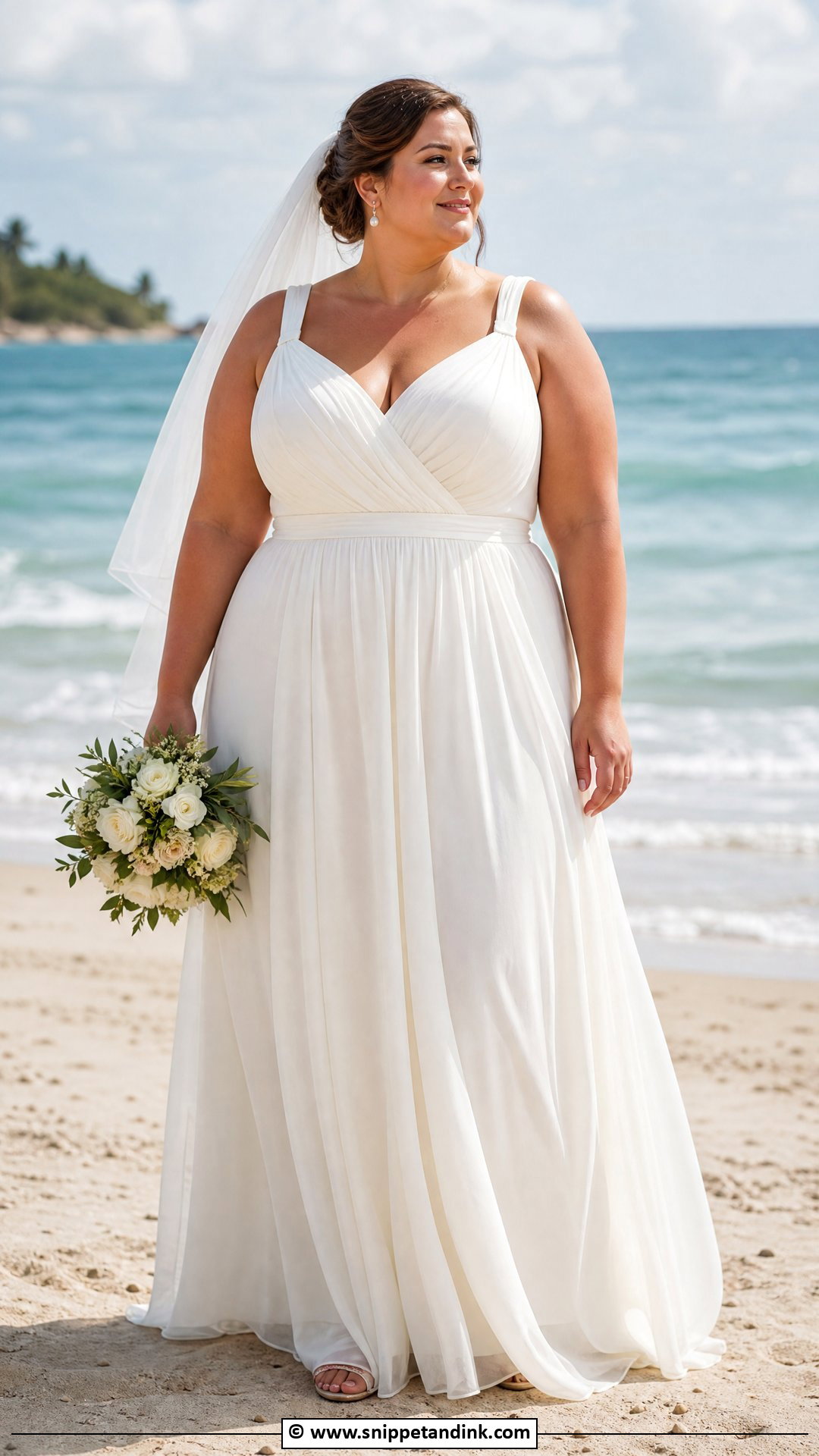 Plus Size Beach Wedding Dress - Snippet and Ink - 35 Beach Wedding Dress Ideas
