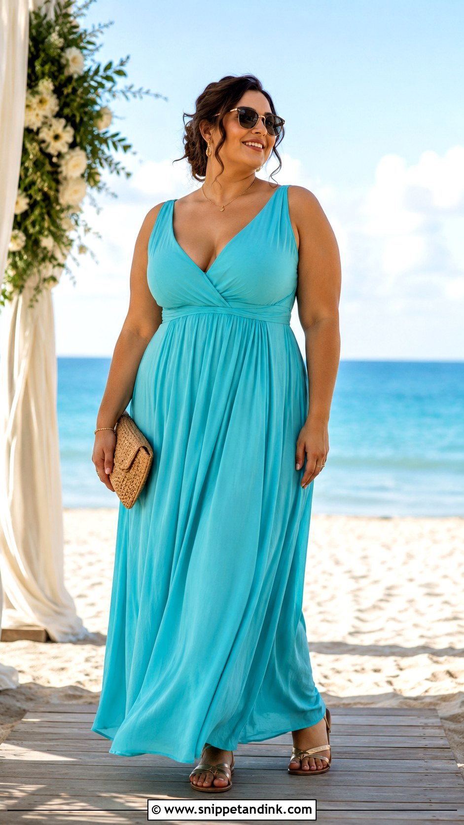 Plus Size Beach Wedding Outfit - Snippet and Ink - 25 Plus Size Wedding Outfits