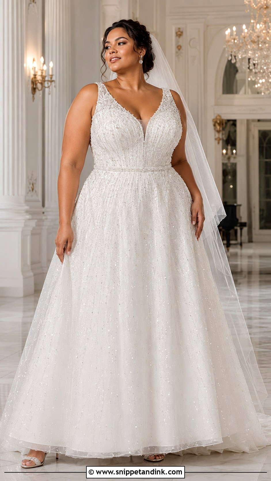 Plus Size Beaded A Line Wedding Dress - Snippet and Ink - 20 A Line Wedding Dress Plus Size Ideas